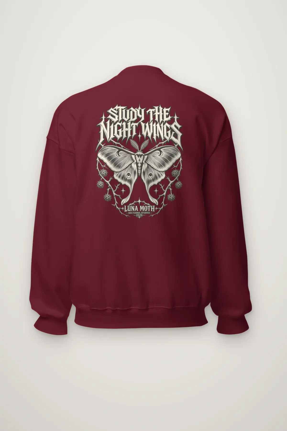 "Luna Moth Nocturnal Studies" Heavy Blend Unisex Crewneck Sweatshirt