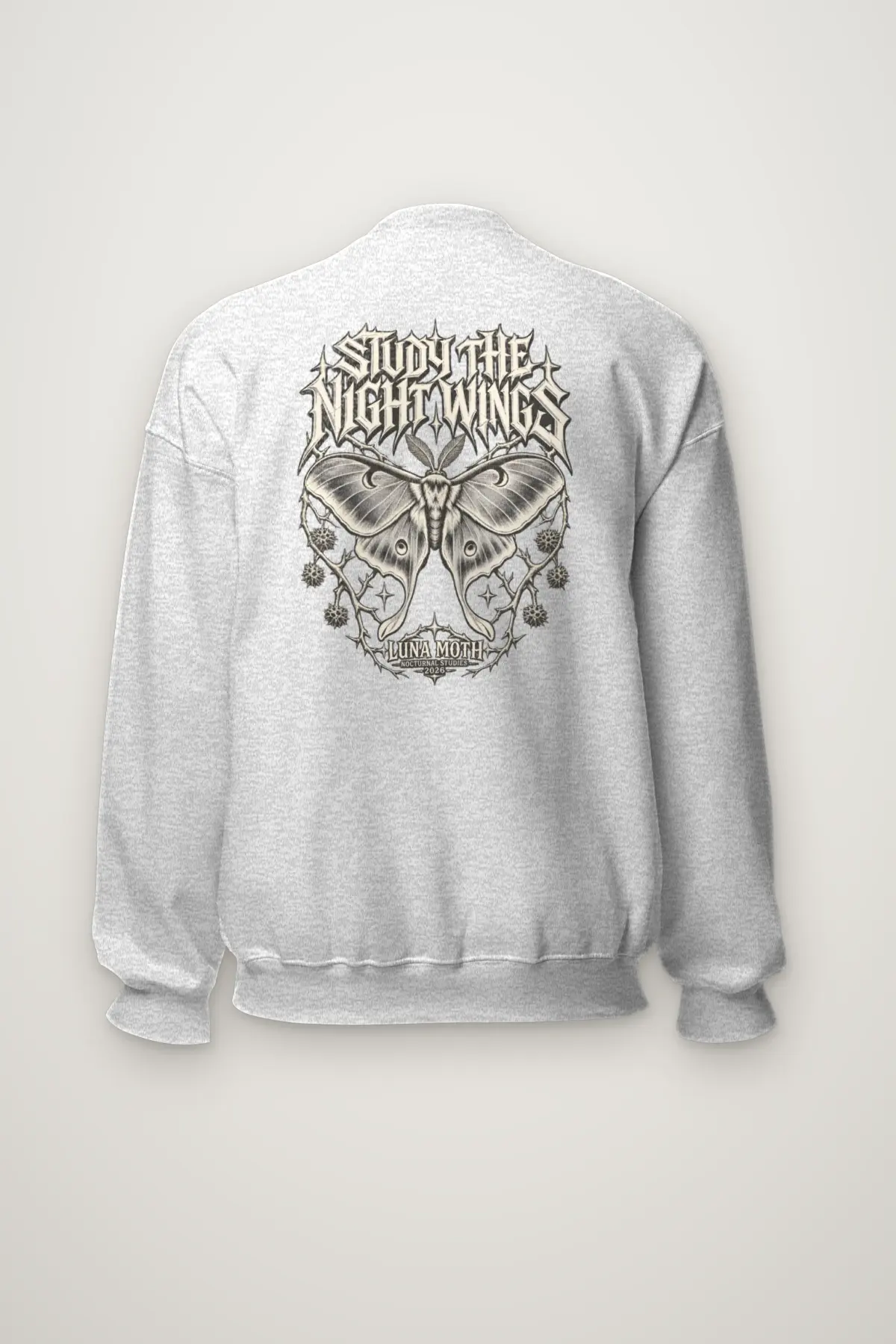 "Luna Moth Nocturnal Studies" Heavy Blend Unisex Crewneck Sweatshirt