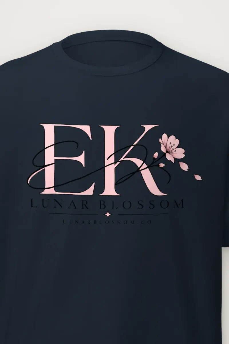 "Lunar Blossom" Heavyweight Unisex Crewneck T-shirt