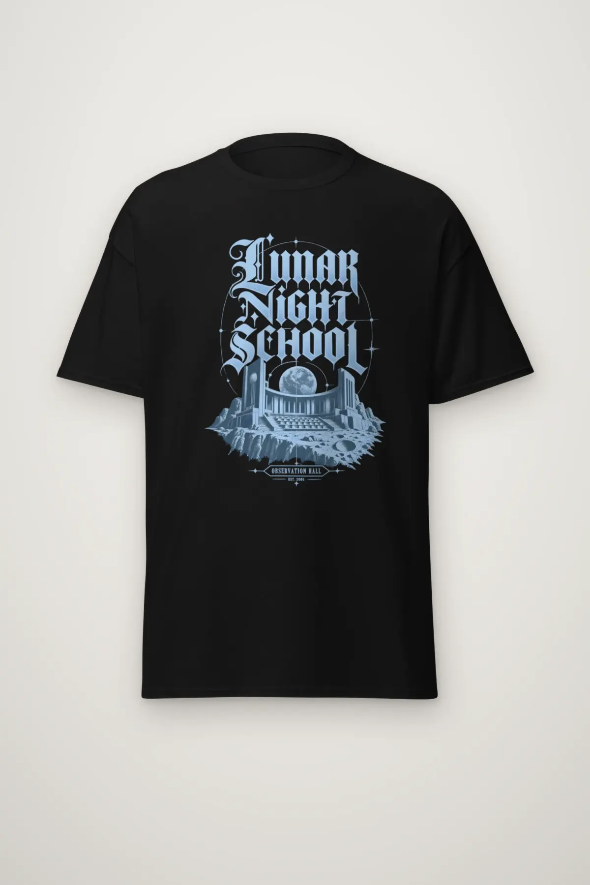 "Lunar Night School" Heavyweight Unisex Crewneck T-shirt