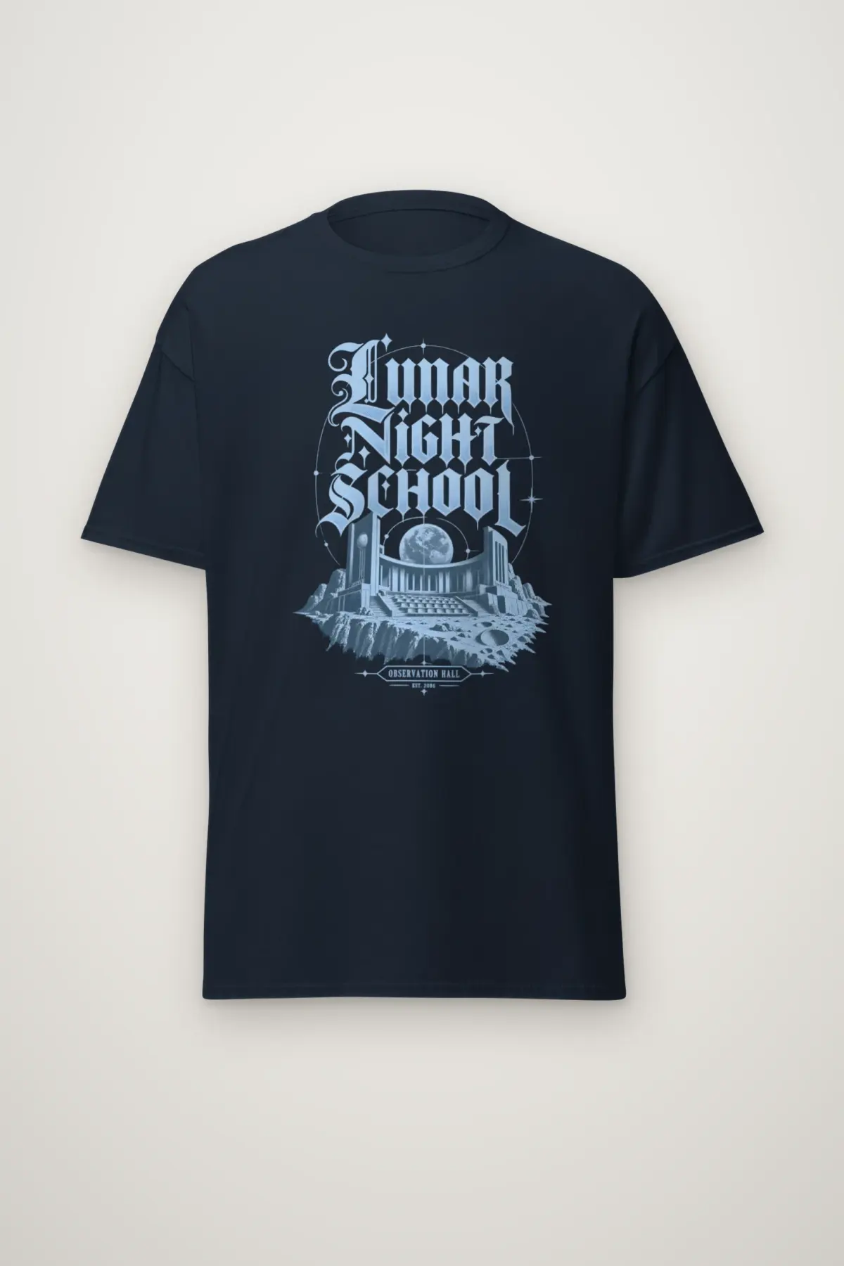 "Lunar Night School" Heavyweight Unisex Crewneck T-shirt