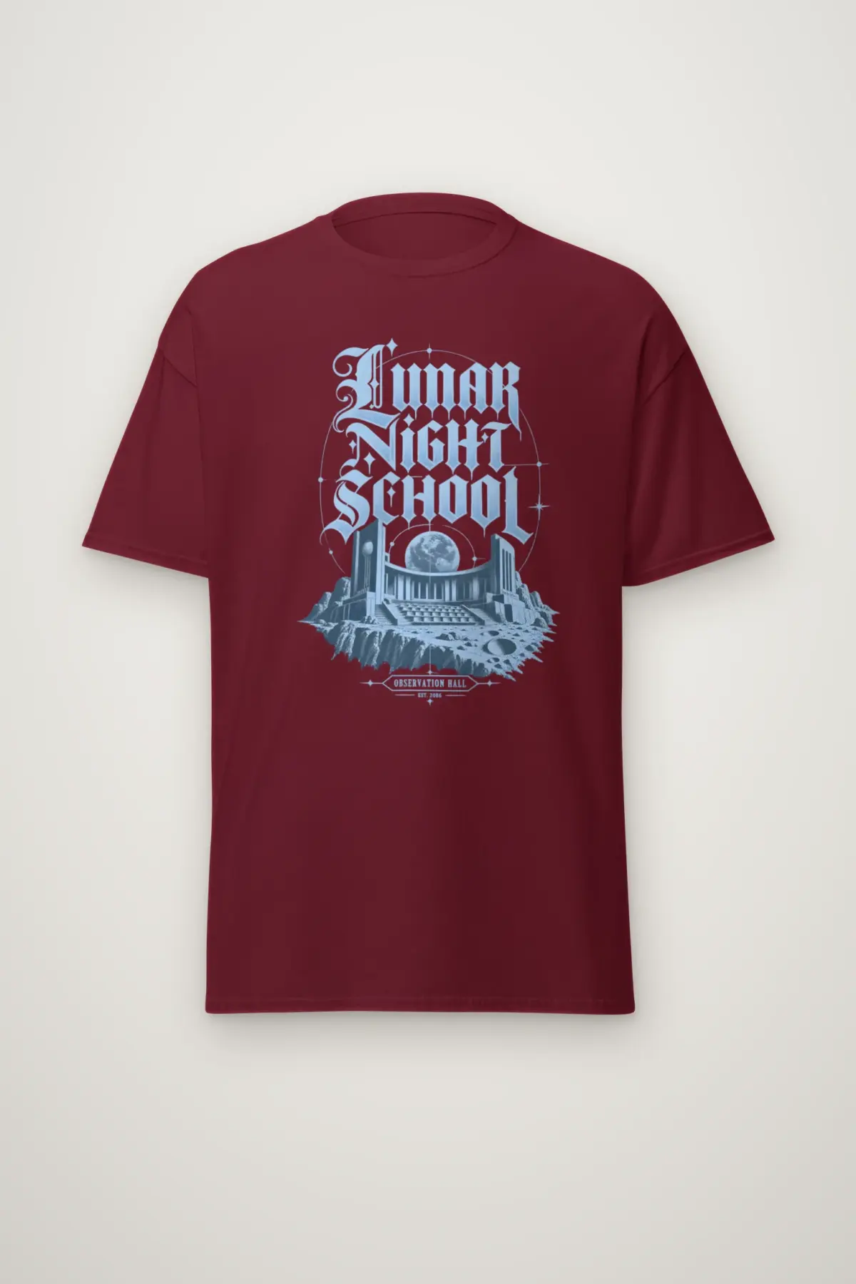 "Lunar Night School" Heavyweight Unisex Crewneck T-shirt