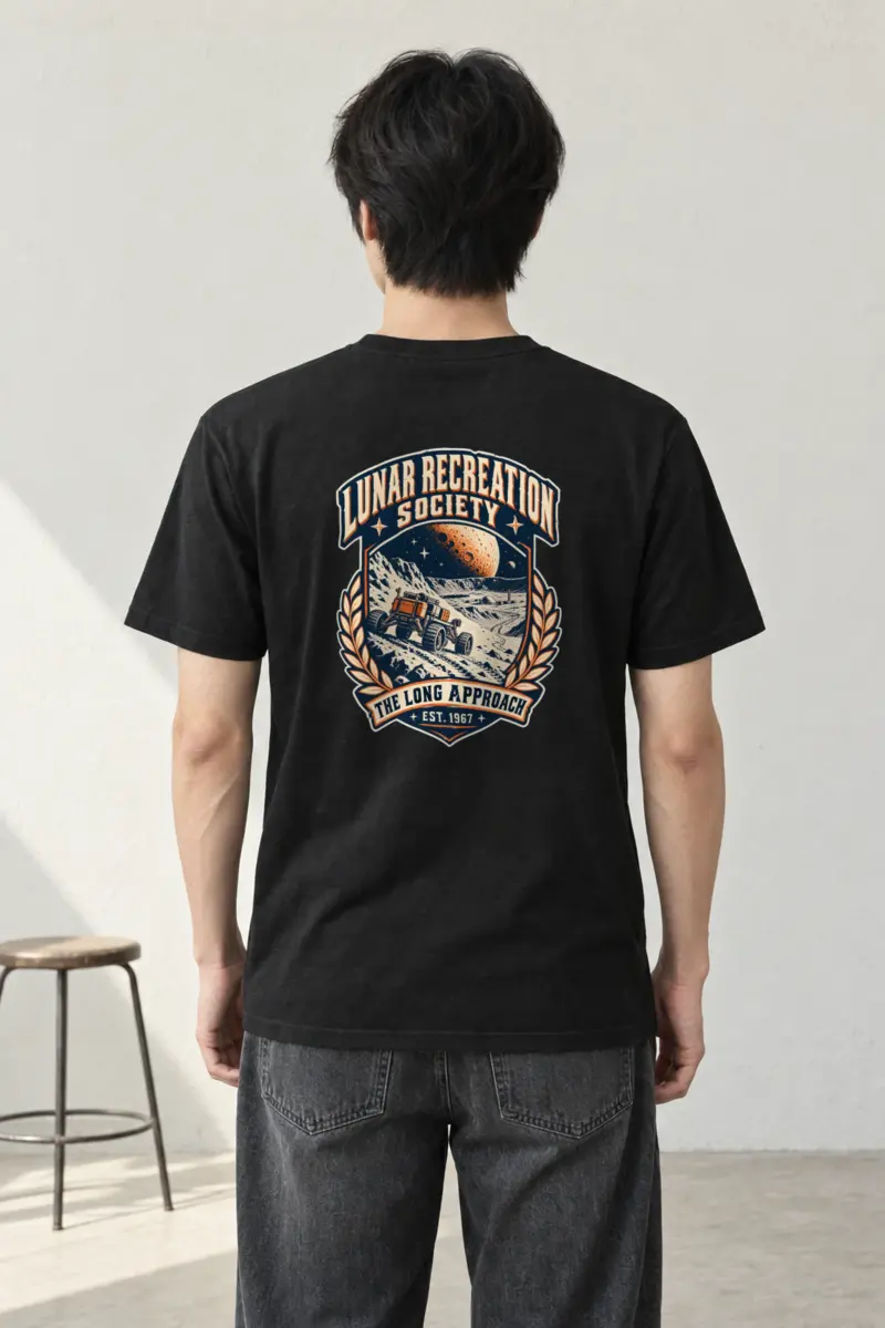 "Lunar Recreation Society" Heavyweight Unisex Crewneck T-shirt