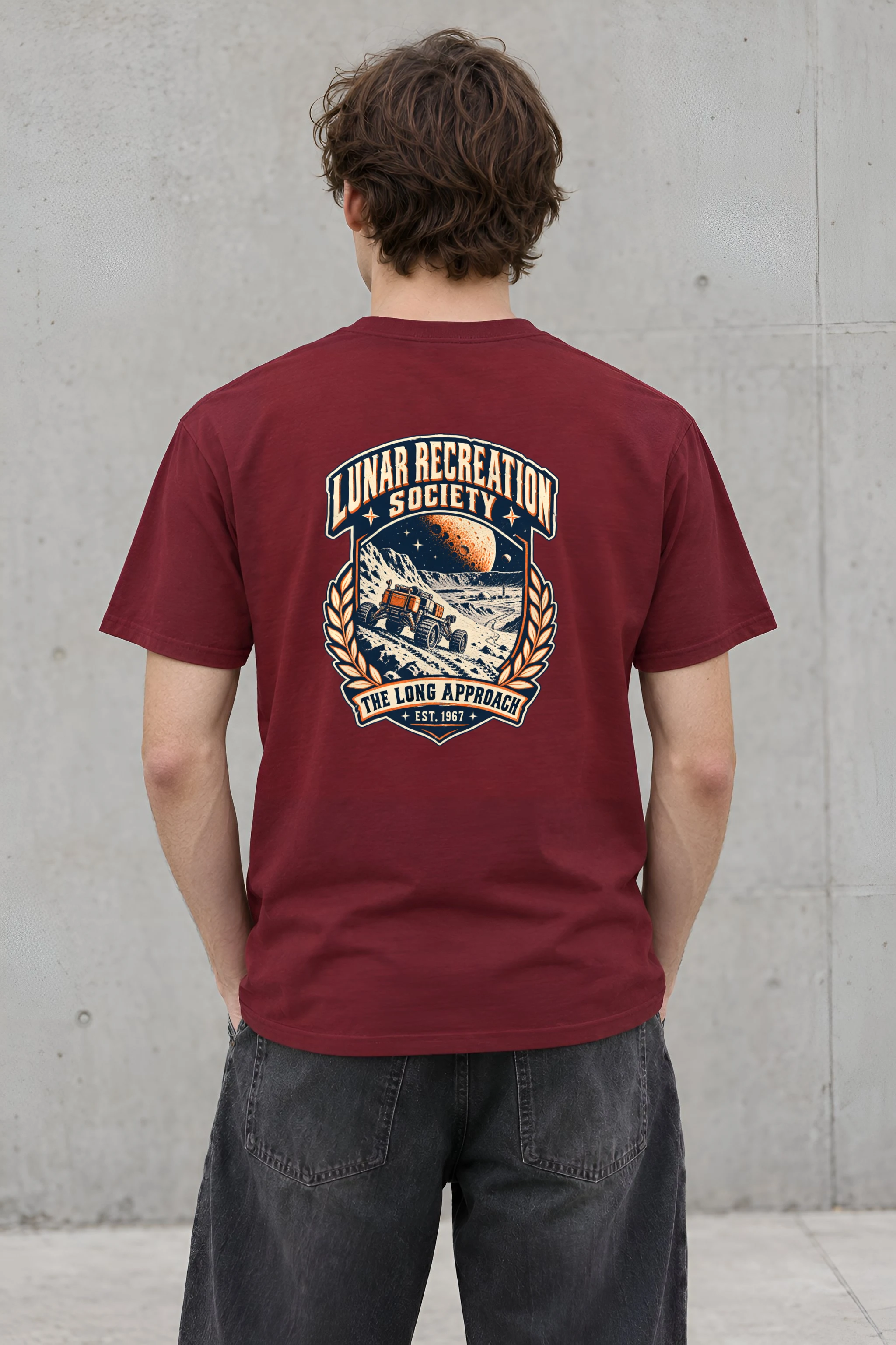 "Lunar Recreation Society" Heavyweight Unisex Crewneck T-shirt