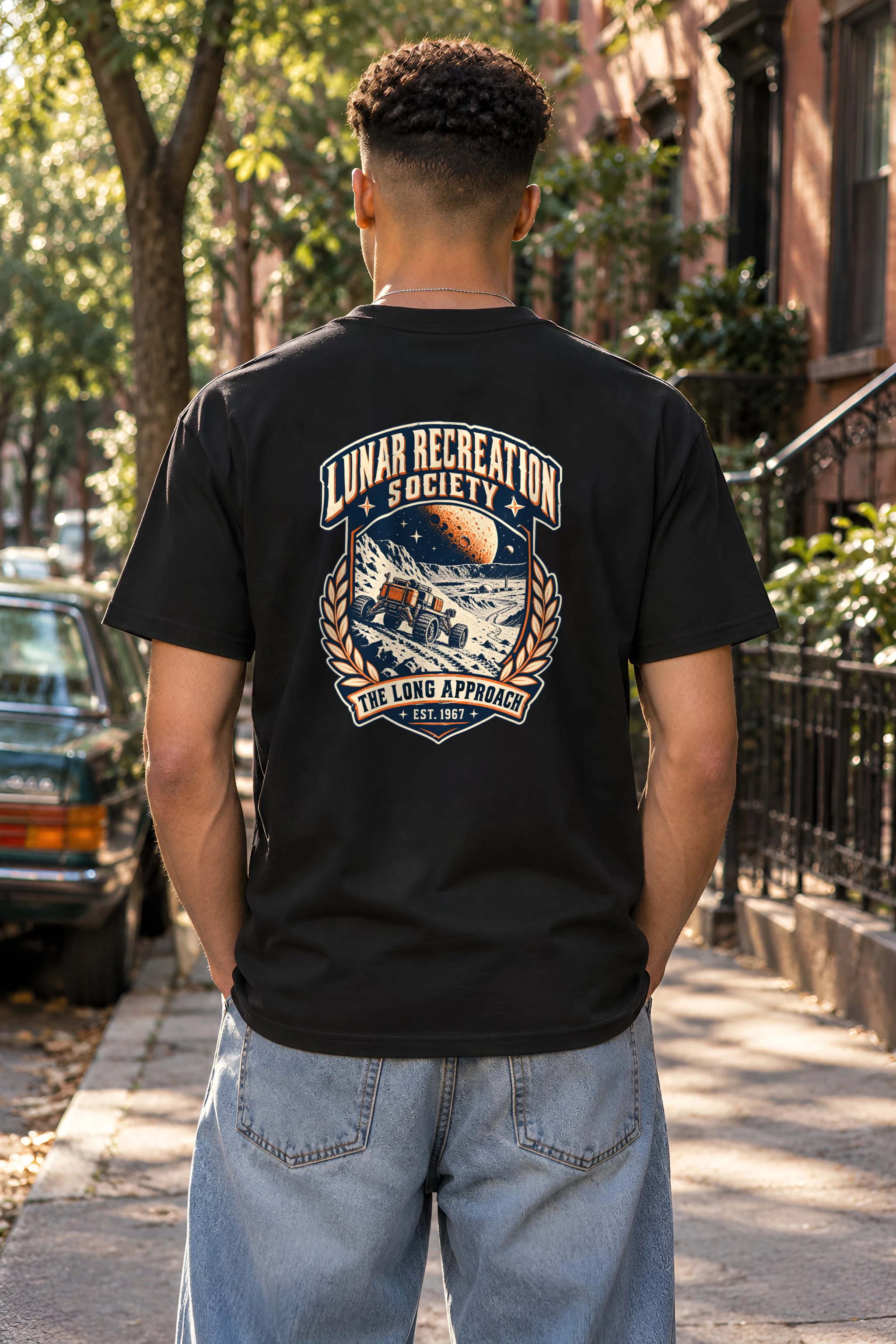 "Lunar Recreation Society" Heavyweight Unisex Crewneck T-shirt