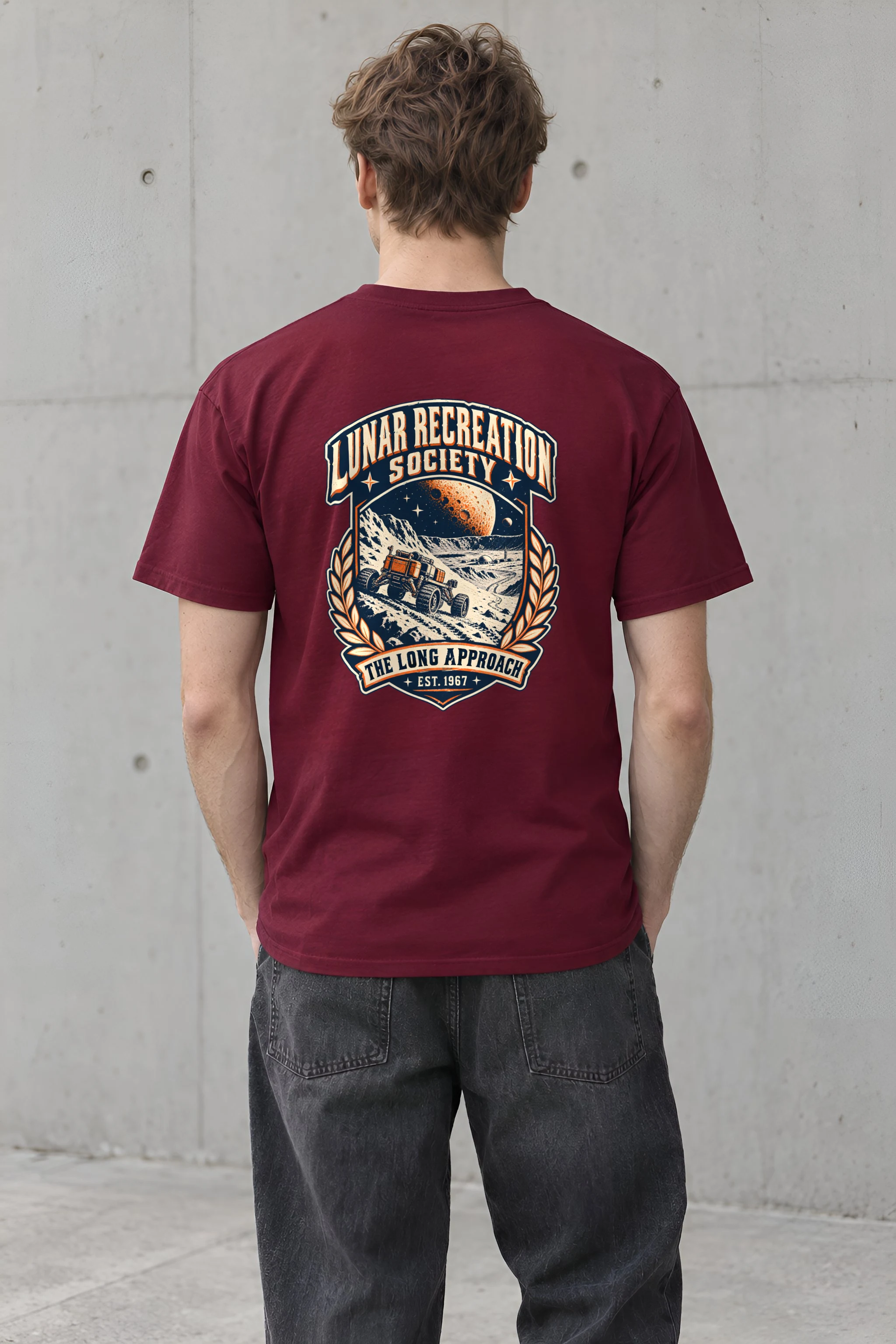 "Lunar Recreation Society" Heavyweight Unisex Crewneck T-shirt