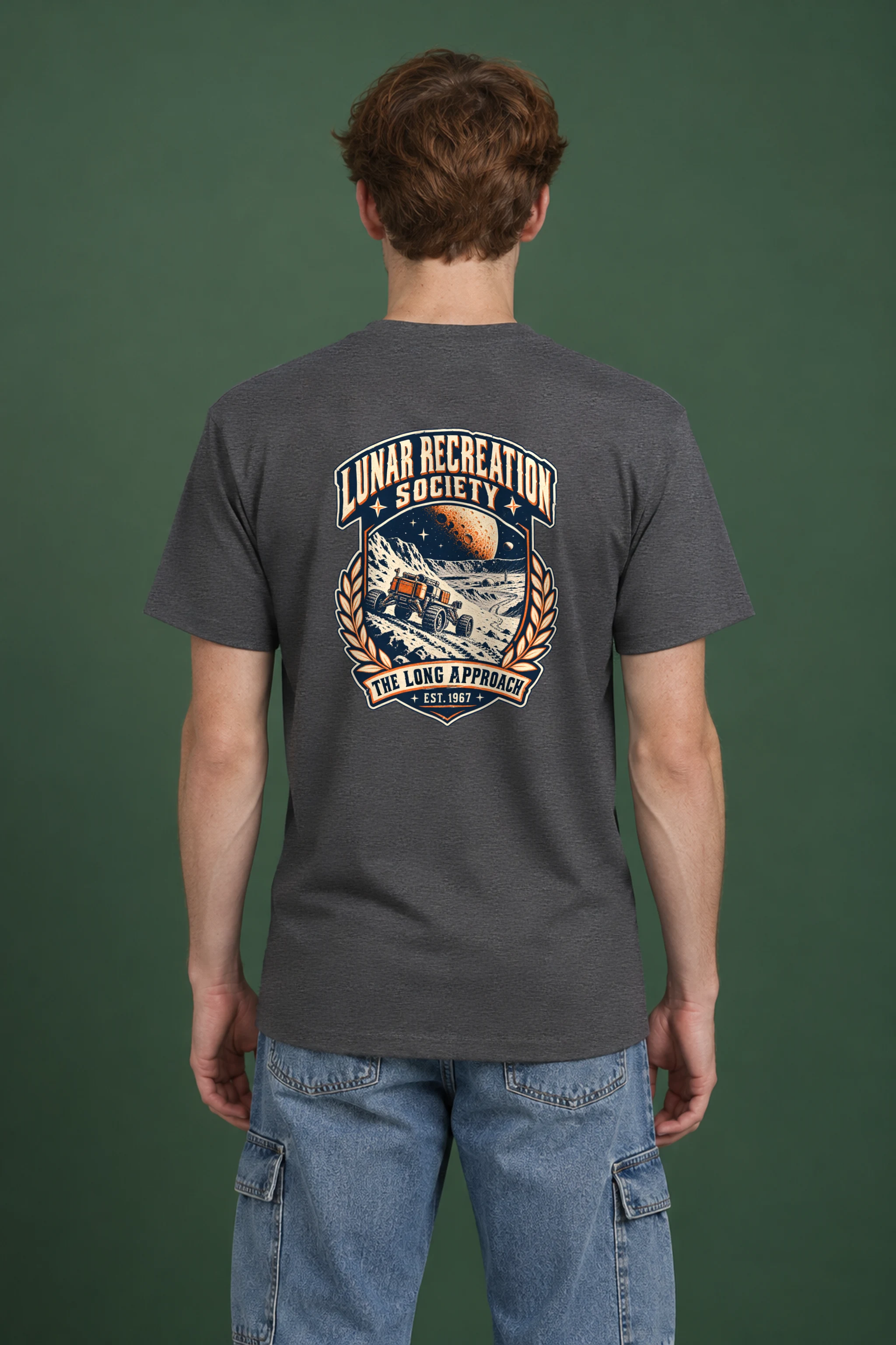 "Lunar Recreation Society" Heavyweight Unisex Crewneck T-shirt