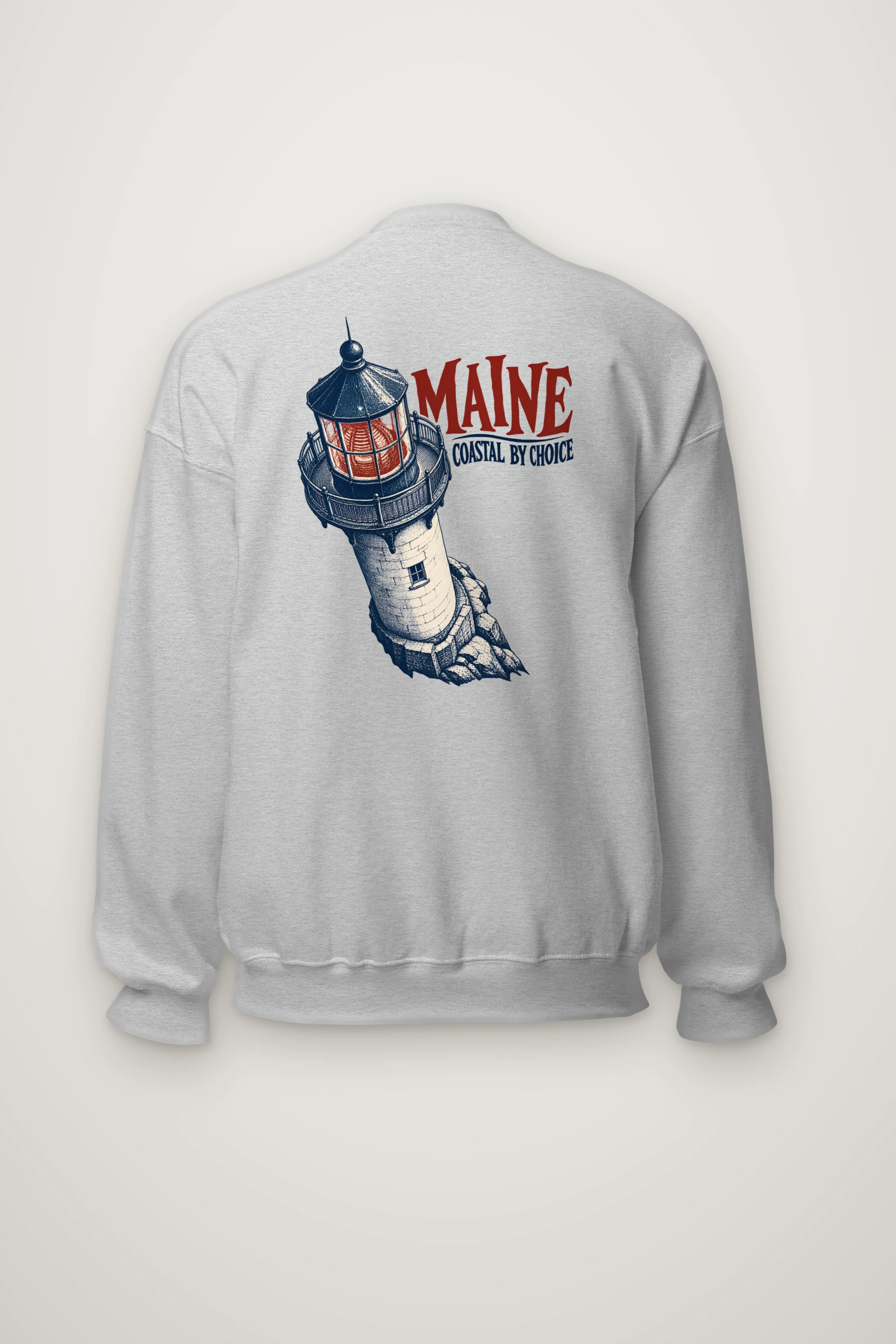 "Maine Coastal by Choice" Heavy Blend Unisex Crewneck Sweatshirt