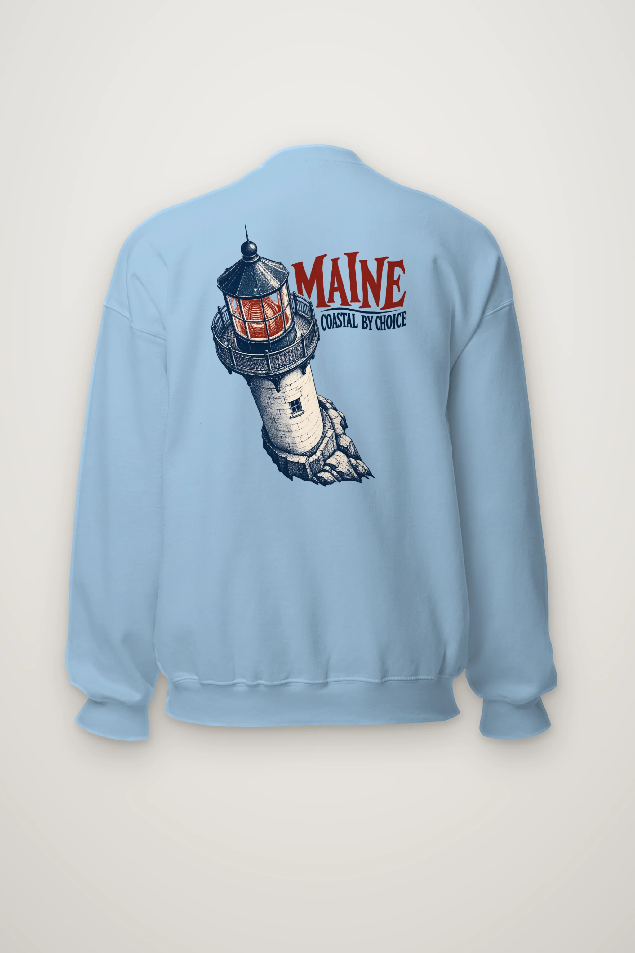 "Maine Coastal by Choice" Heavy Blend Unisex Crewneck Sweatshirt