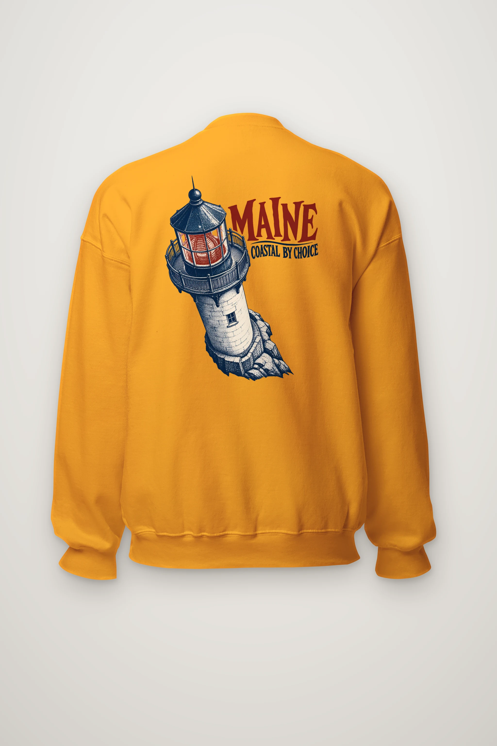 "Maine Coastal by Choice" Heavy Blend Unisex Crewneck Sweatshirt