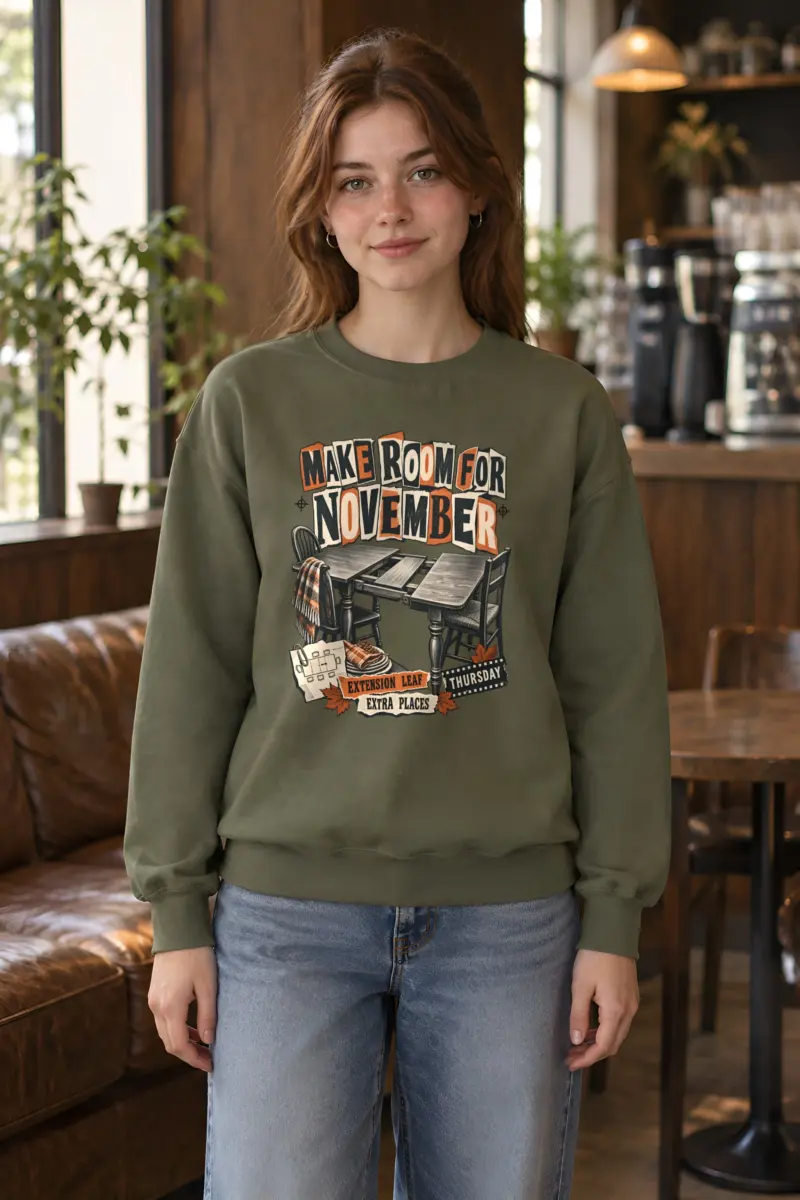 "Make Room for November" Heavy Blend Unisex Crewneck Sweatshirt