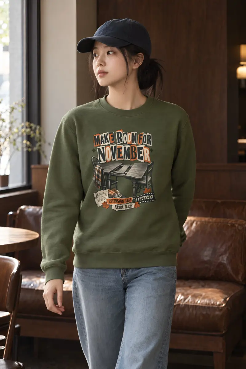"Make Room for November" Heavy Blend Unisex Crewneck Sweatshirt