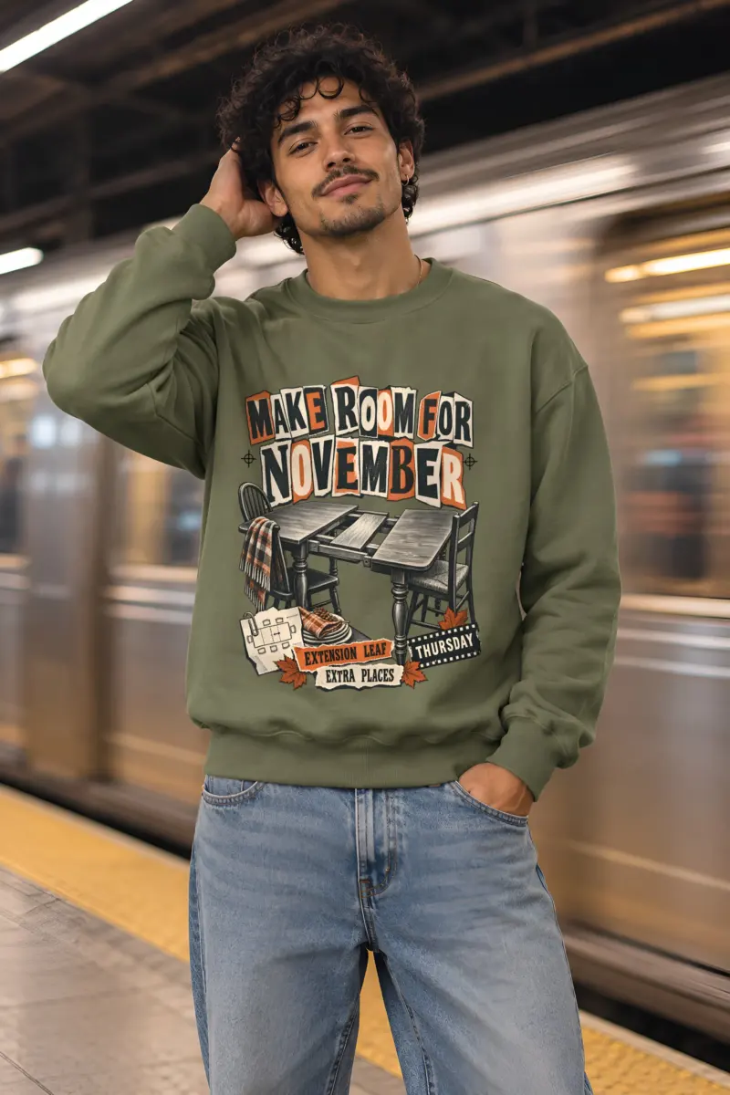 "Make Room for November" Heavy Blend Unisex Crewneck Sweatshirt