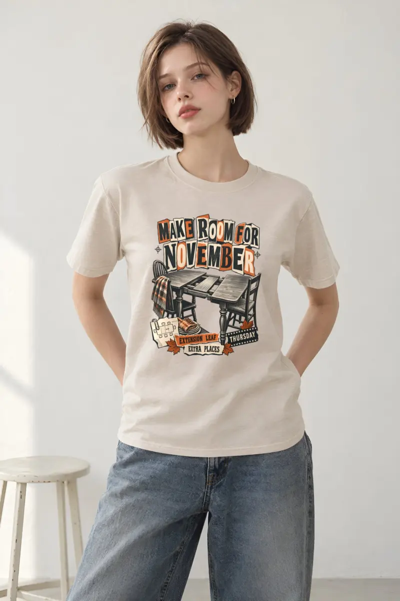 "Make Room for November" Heavyweight Unisex Crewneck T-shirt