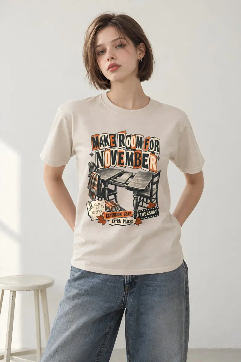 "Make Room for November" Heavyweight Unisex Crewneck T-shirt