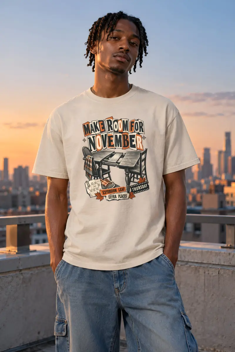 "Make Room for November" Heavyweight Unisex Crewneck T-shirt
