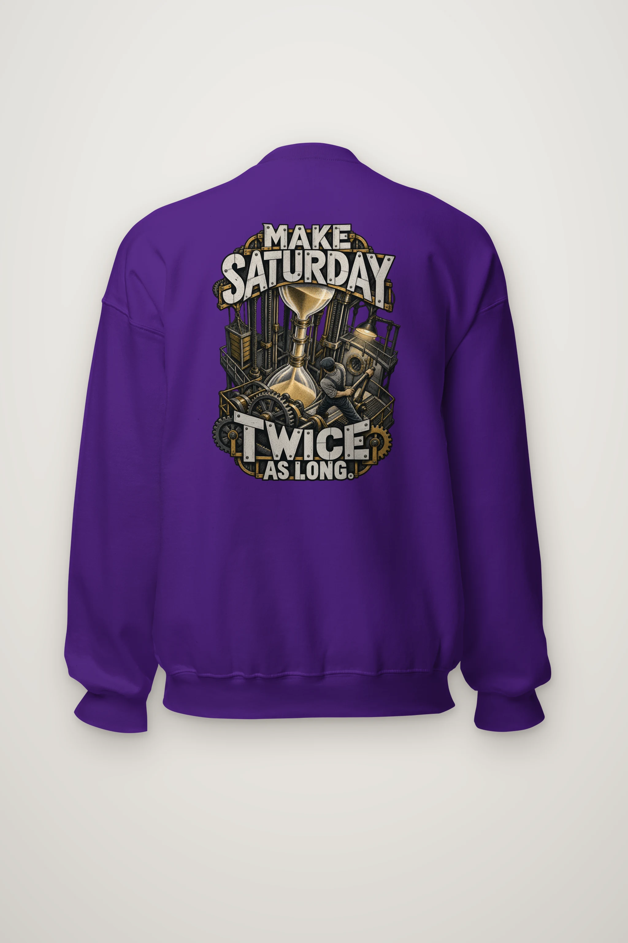 "Make Saturday Twice As Long" Heavy Blend Unisex Crewneck Sweatshirt