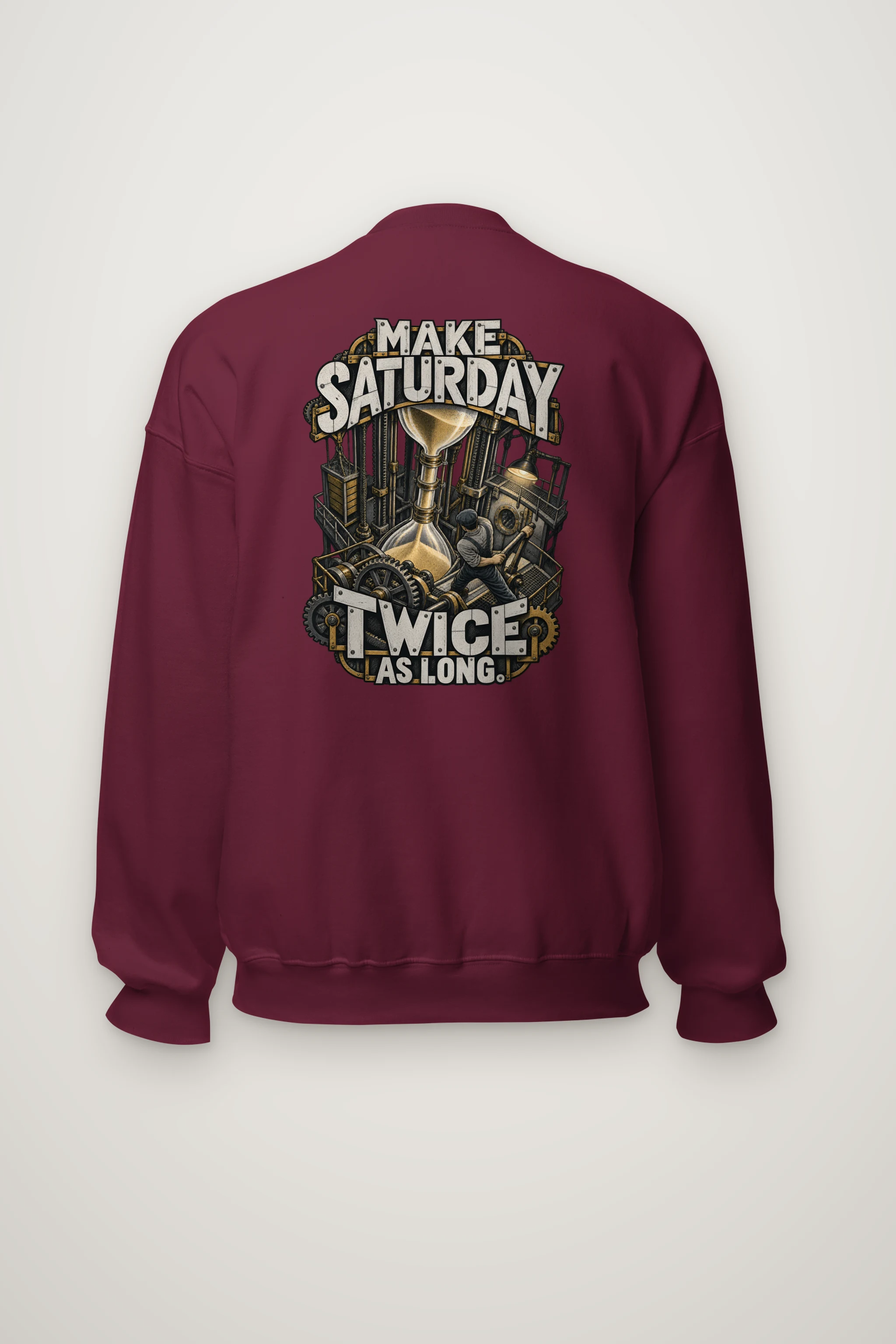 "Make Saturday Twice As Long" Heavy Blend Unisex Crewneck Sweatshirt