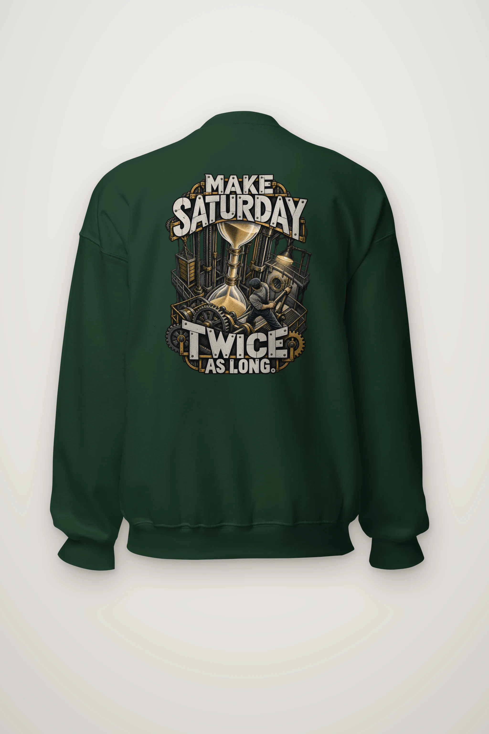 "Make Saturday Twice As Long" Heavy Blend Unisex Crewneck Sweatshirt