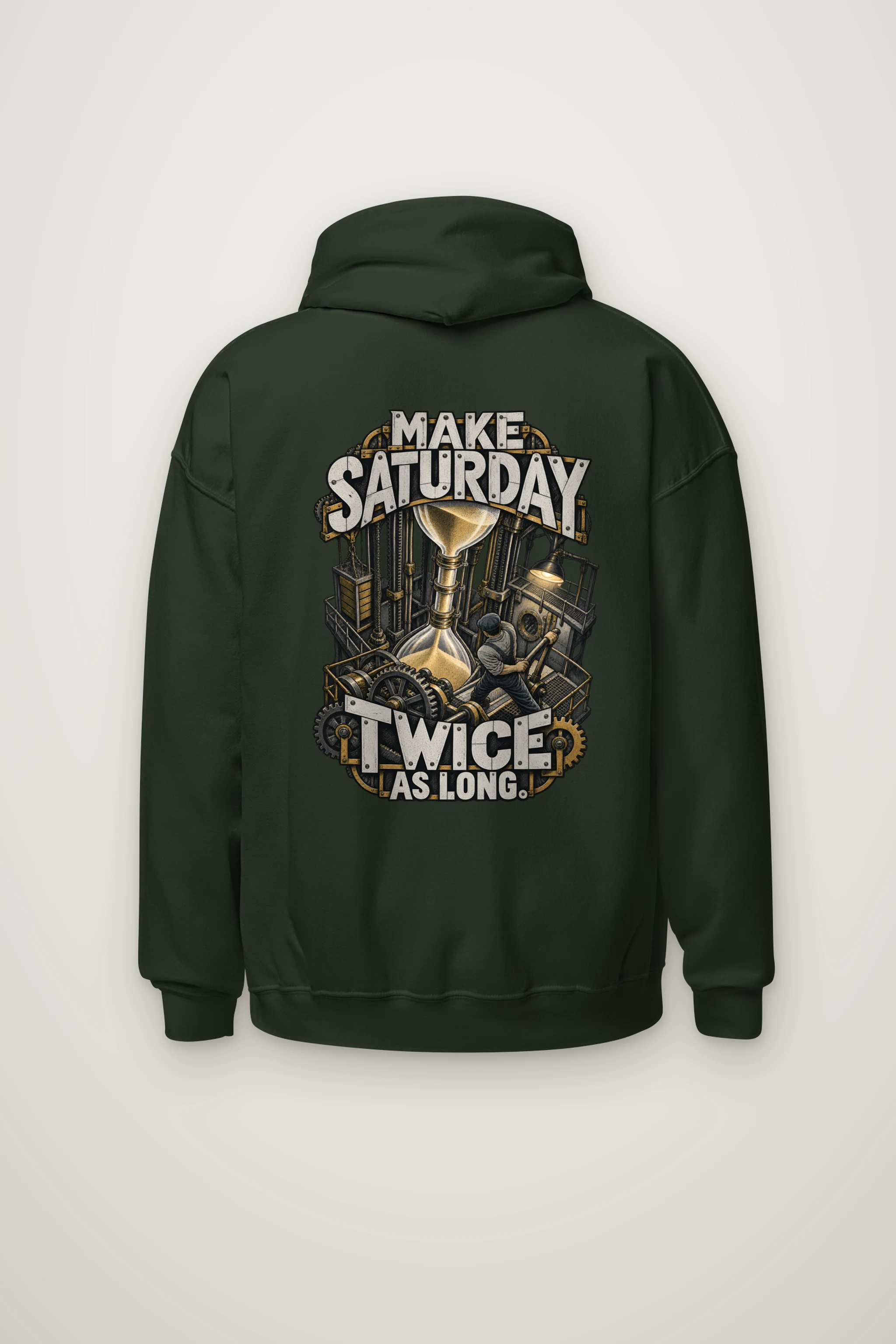 "Make Saturday Twice As Long" Heavy Blend Unisex Pullover Hoodie