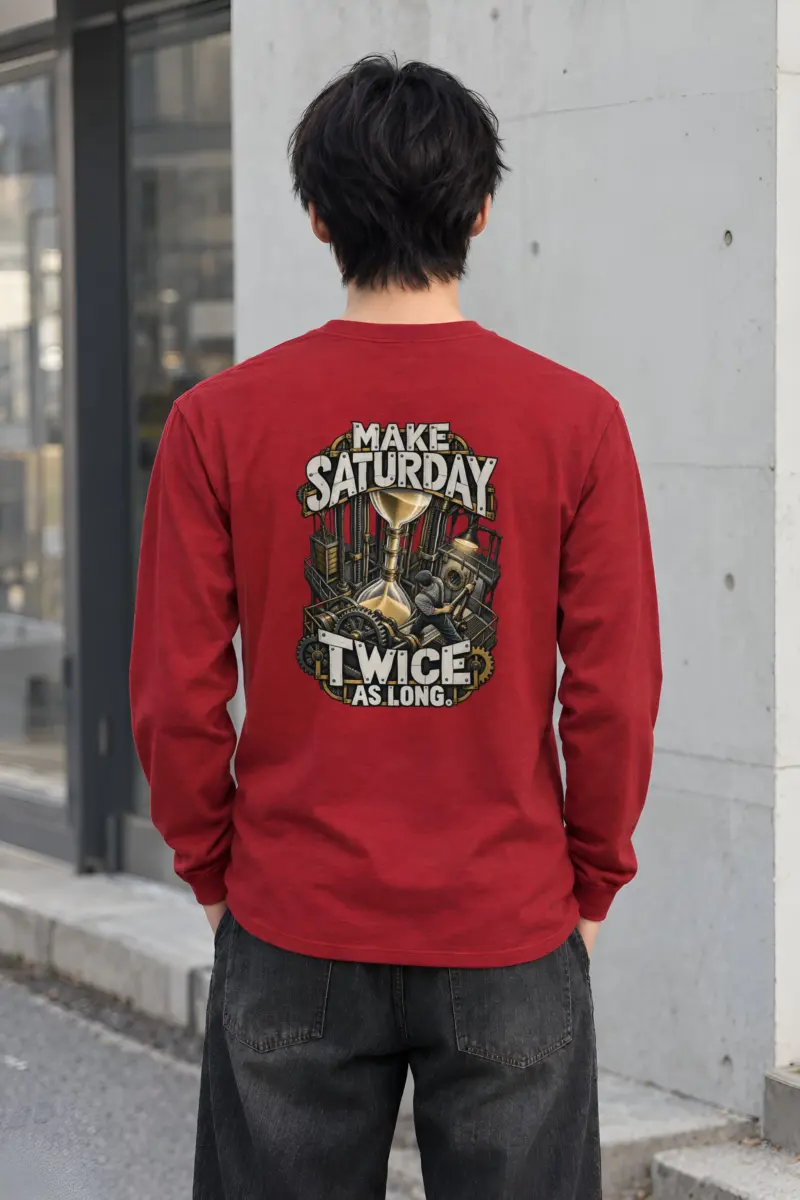 “Make Saturday Twice As Long” Unisex Longsleeve T-shirt
