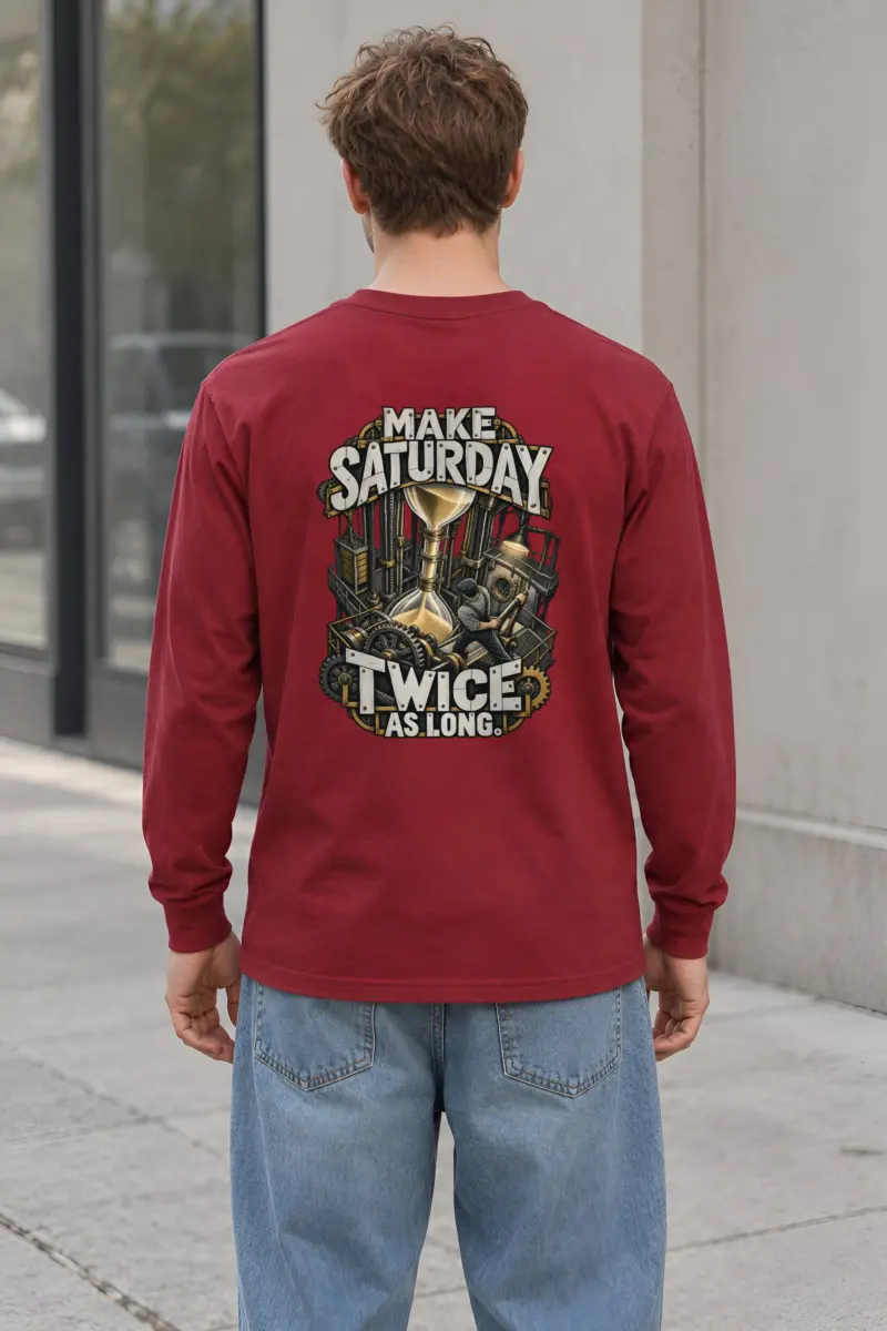 "Make Saturday Twice As Long" Unisex Longsleeve T-shirt