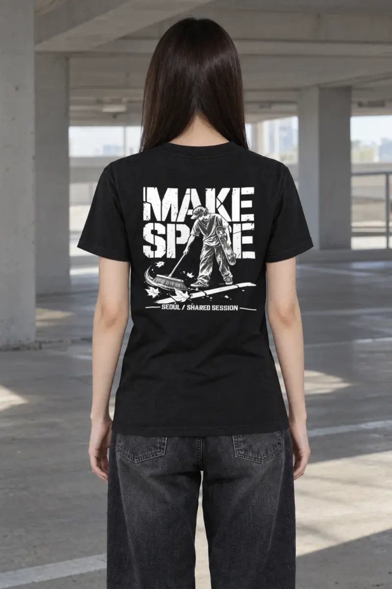 "Make Space Seoul Shared Session" Heavyweight Unisex Crewneck T-shirt