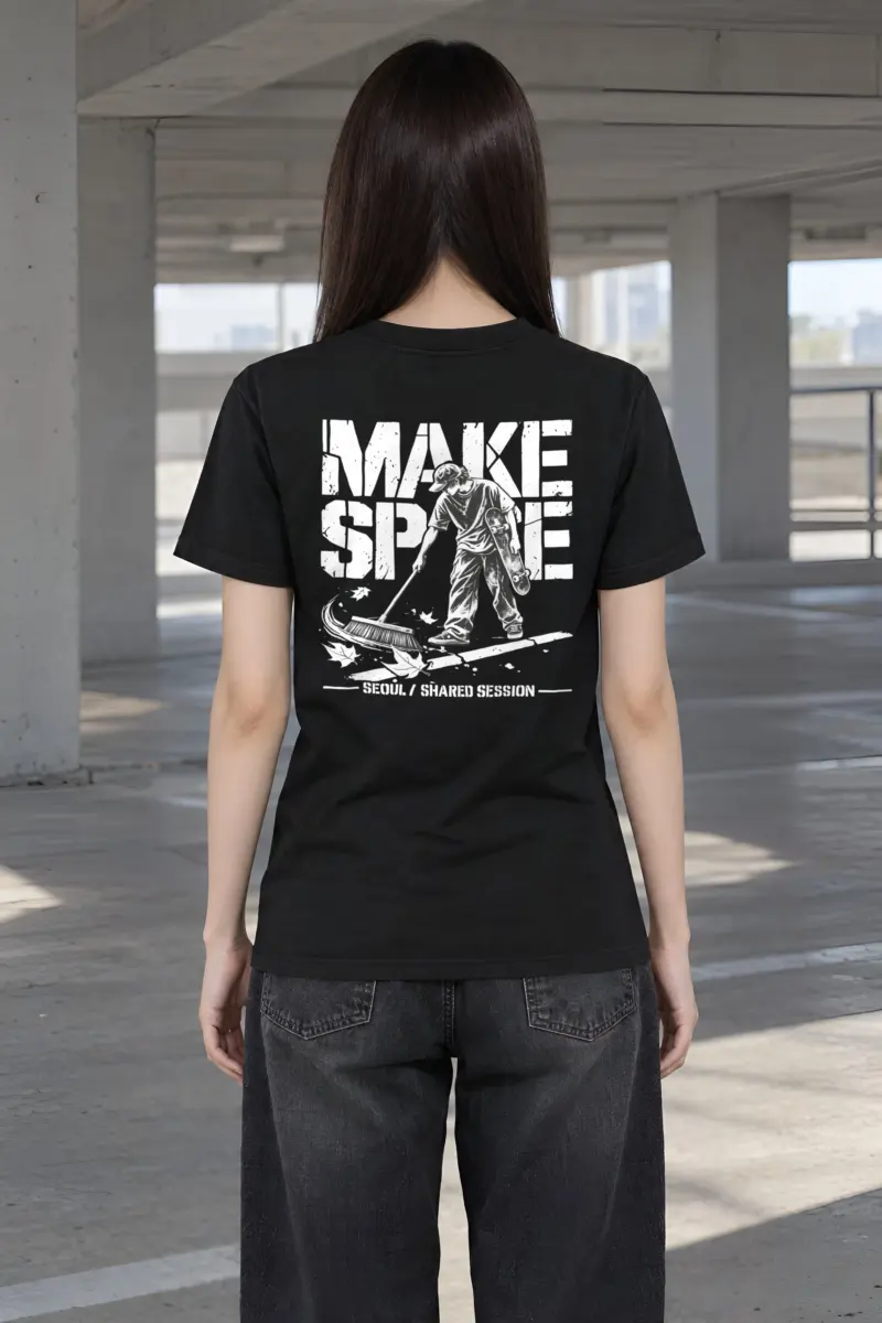 "Make Space Seoul Shared Session" Heavyweight Unisex Crewneck T-shirt