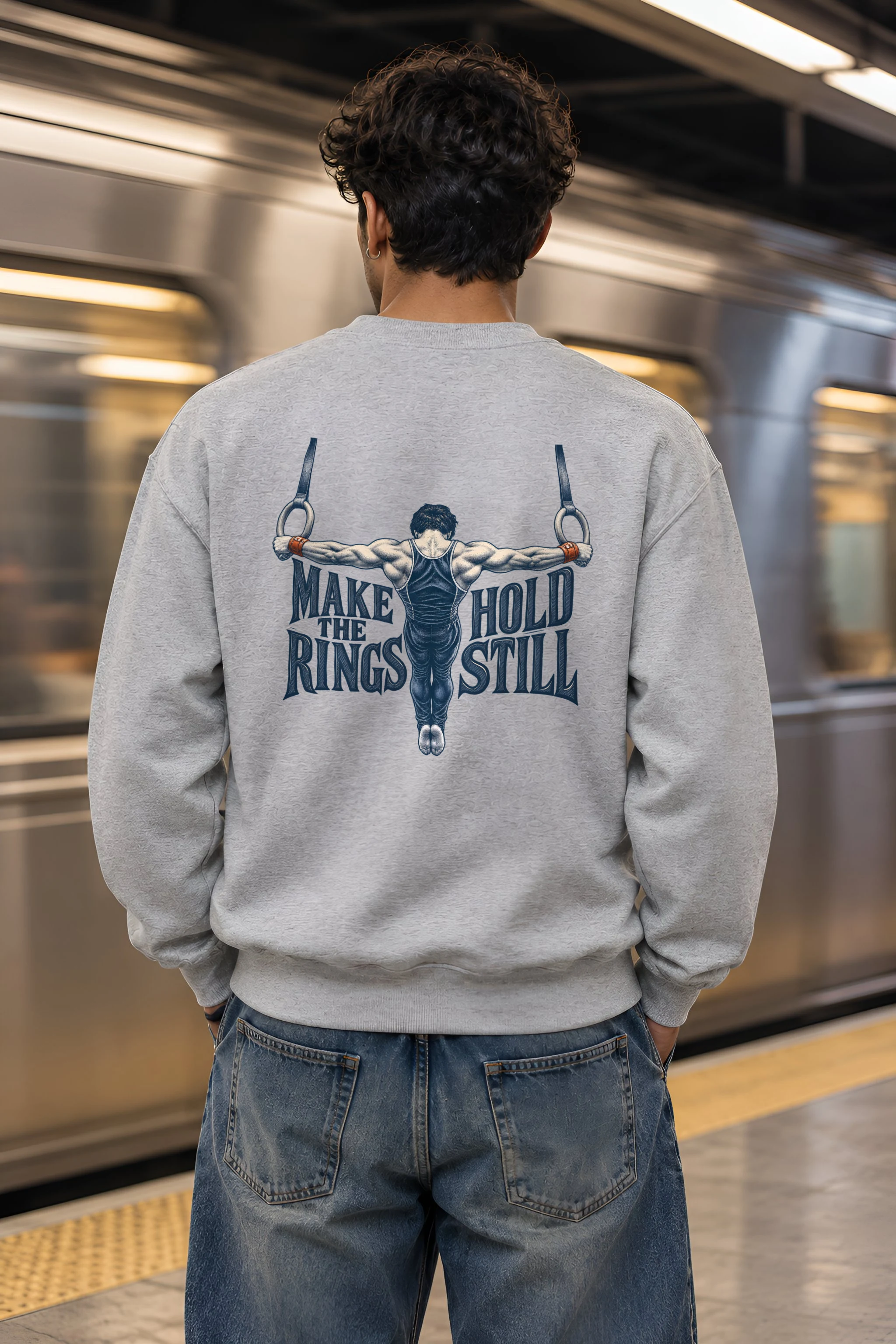 "Make the Rings Hold Still" Heavy Blend Unisex Crewneck Sweatshirt