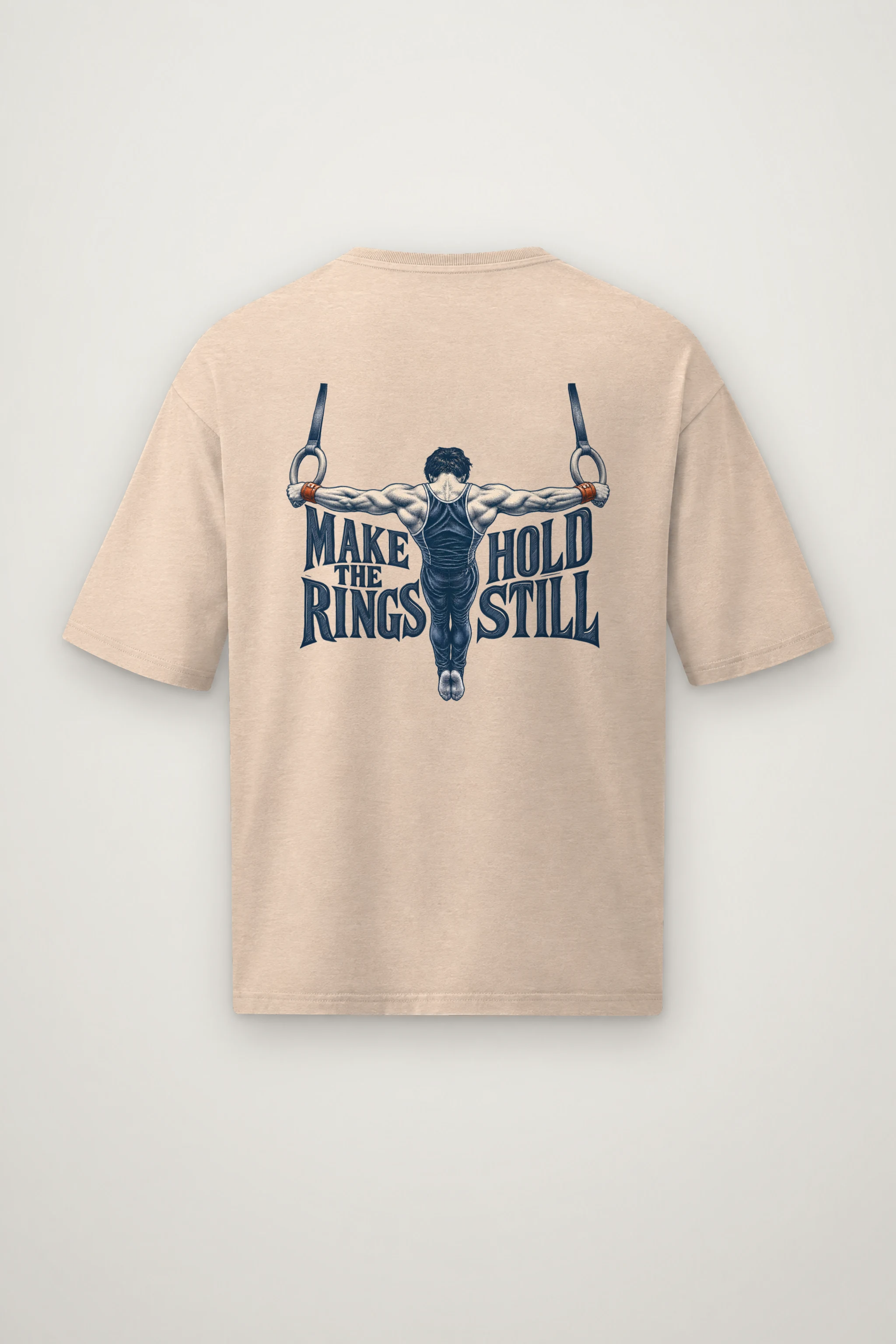 "Make the Rings Hold Still" Men's Oversized Heavyweight Crewneck T-Shirt