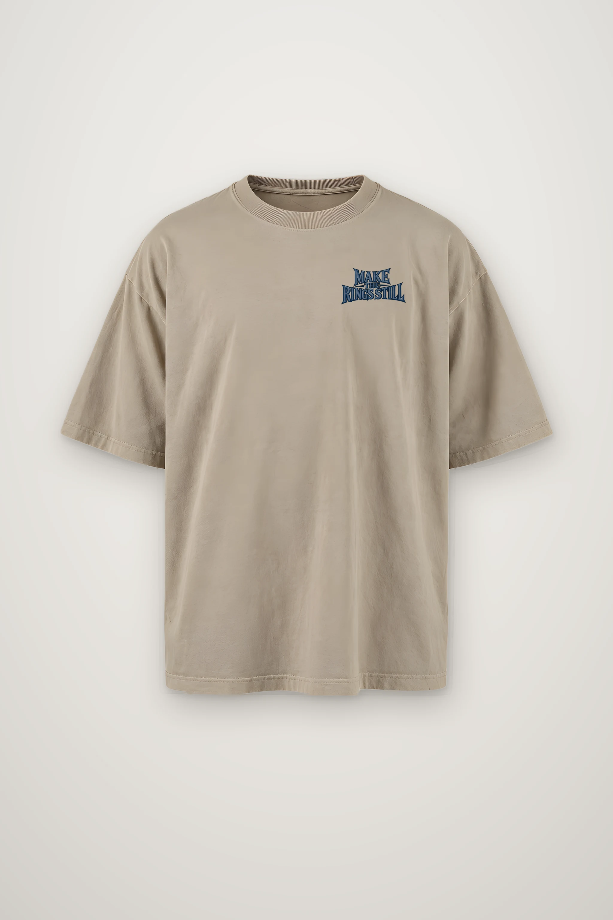 "Make the Rings Hold Still" Men's Oversized Heavyweight Crewneck T-Shirt
