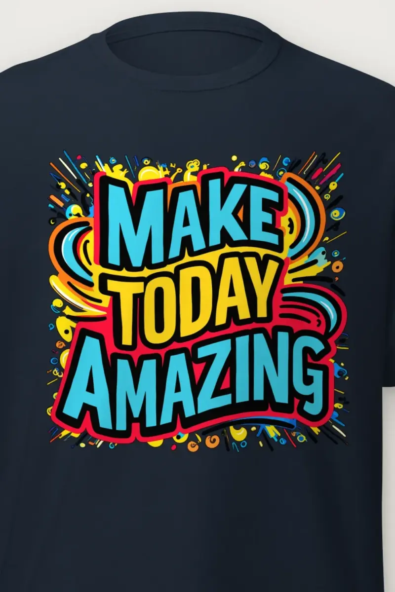 "Make Today Amazing" Heavyweight Unisex Crewneck T-shirt