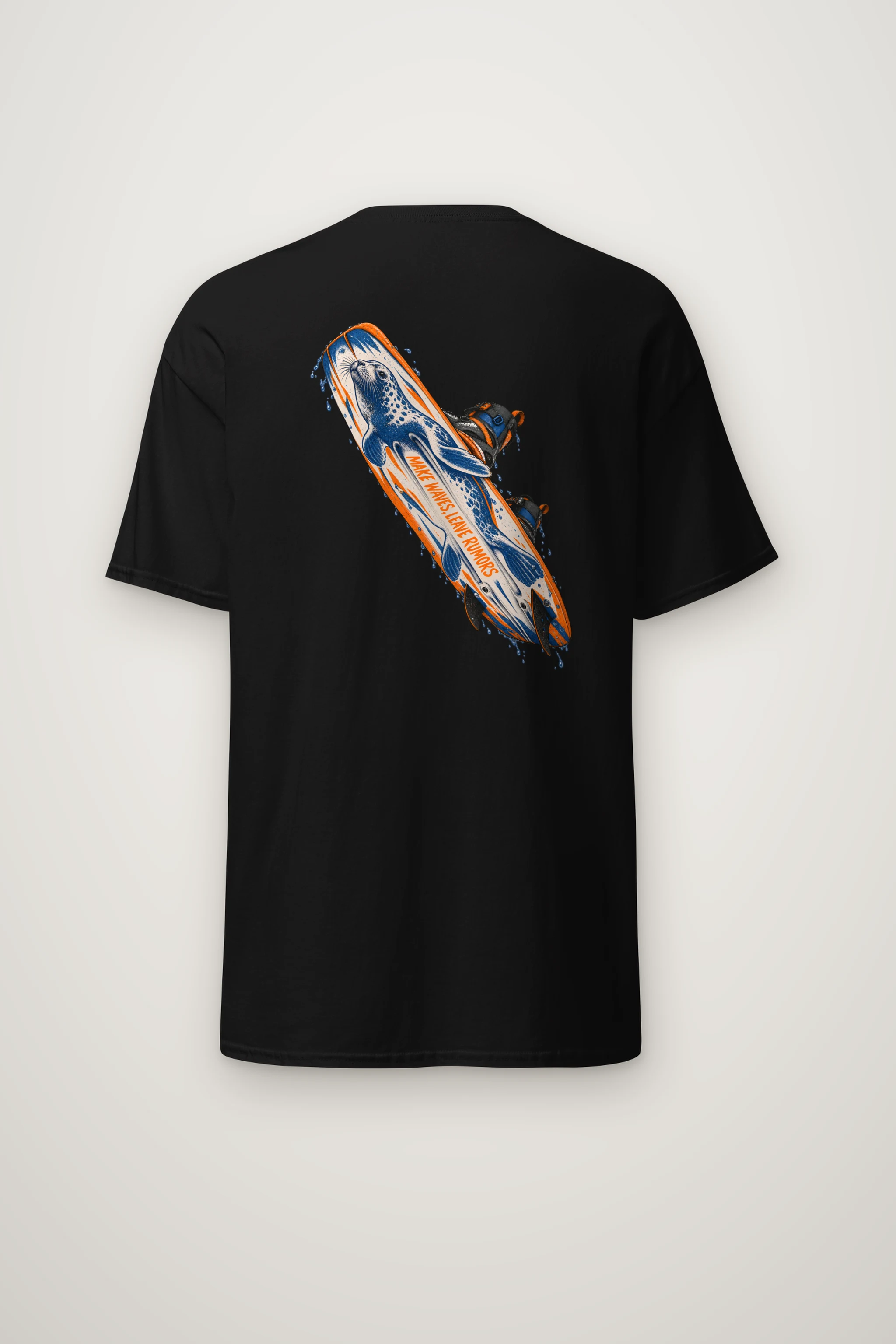 "Make Waves, Leave Rumors" Heavyweight Unisex Crewneck T-shirt