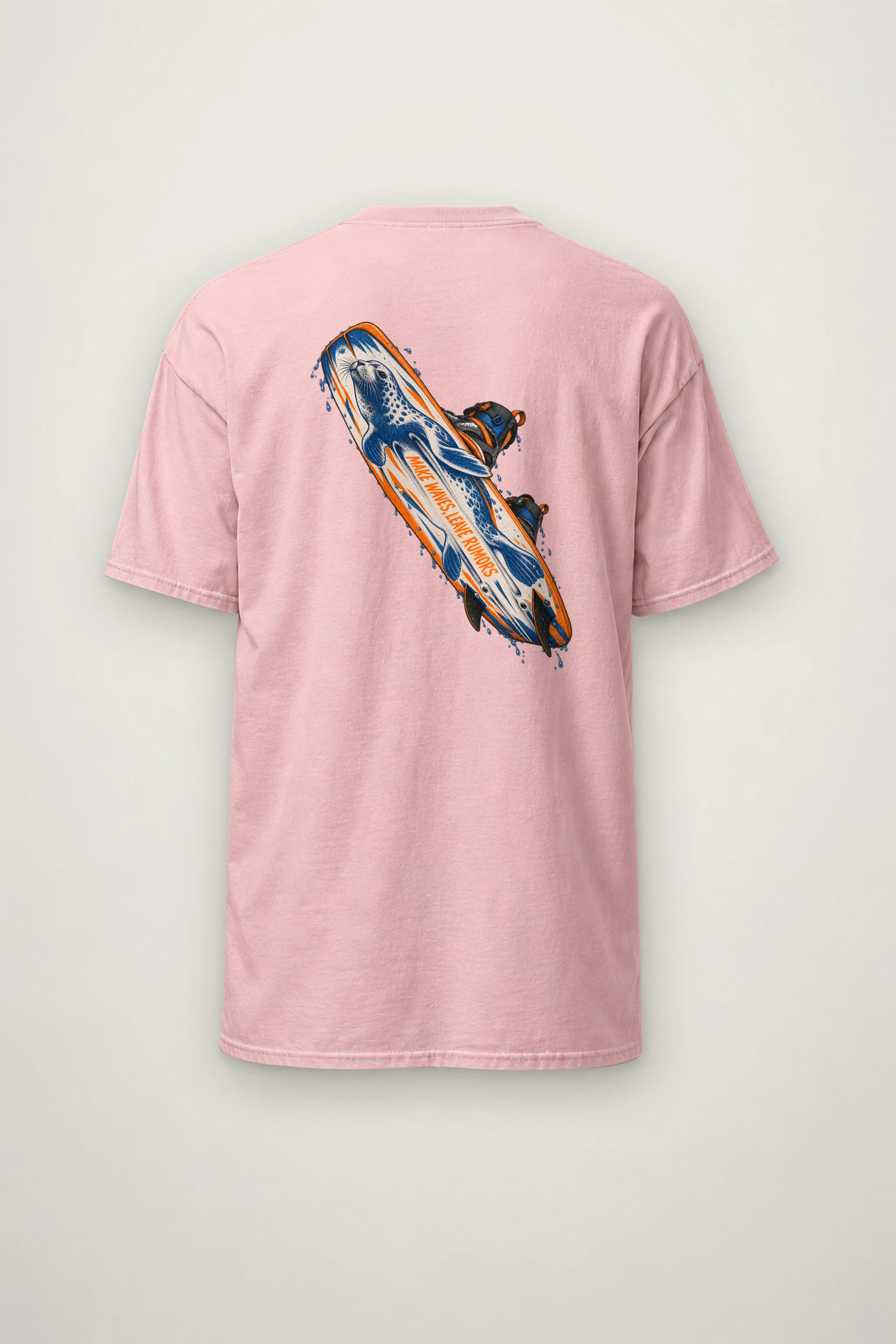 "Make Waves, Leave Rumors" Heavyweight Unisex Crewneck T-shirt
