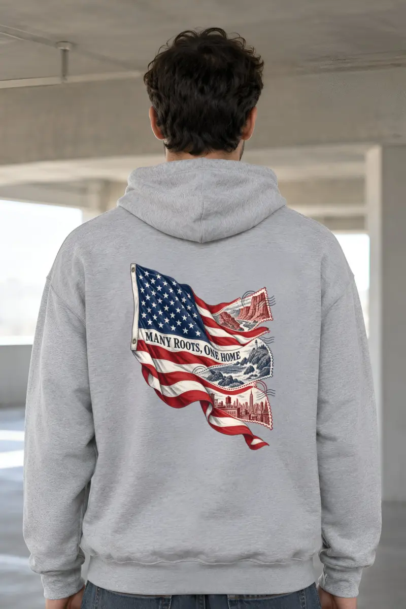 “Many Roots, One Home” Heavy Blend Unisex Pullover Hoodie