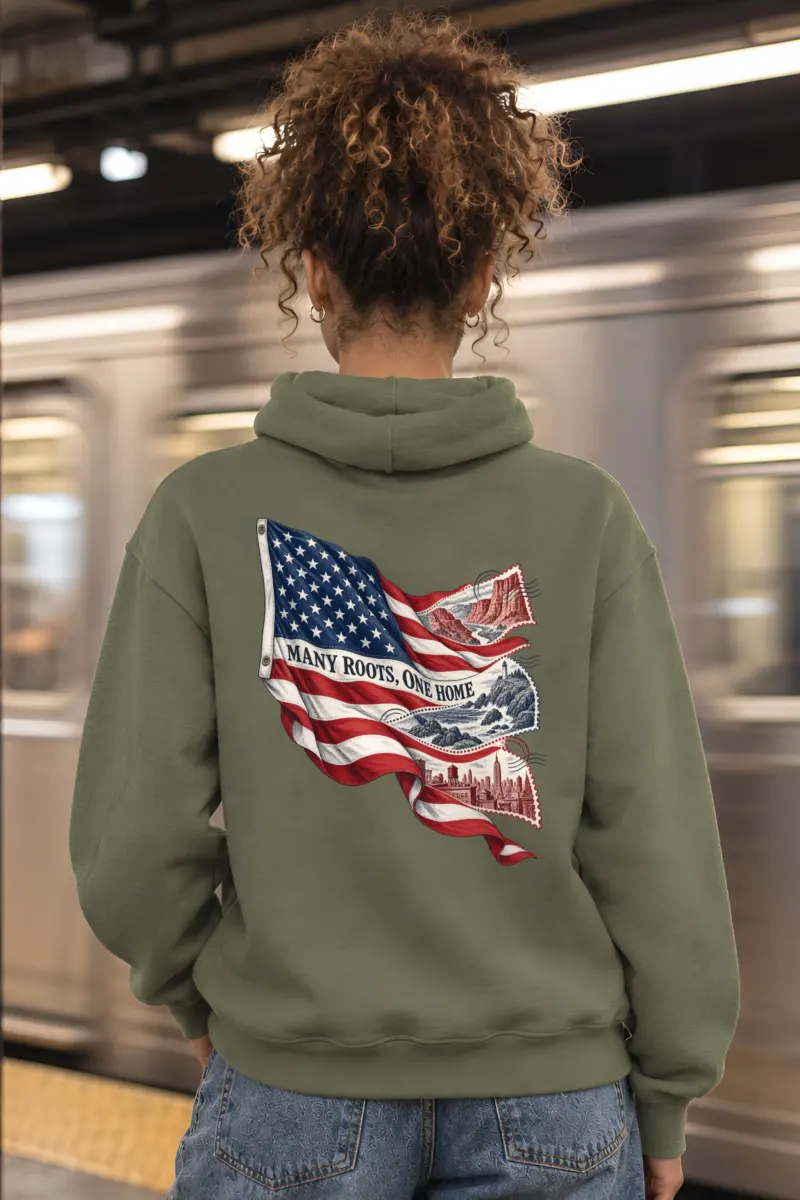 "Many Roots, One Home" Heavy Blend Unisex Pullover Hoodie