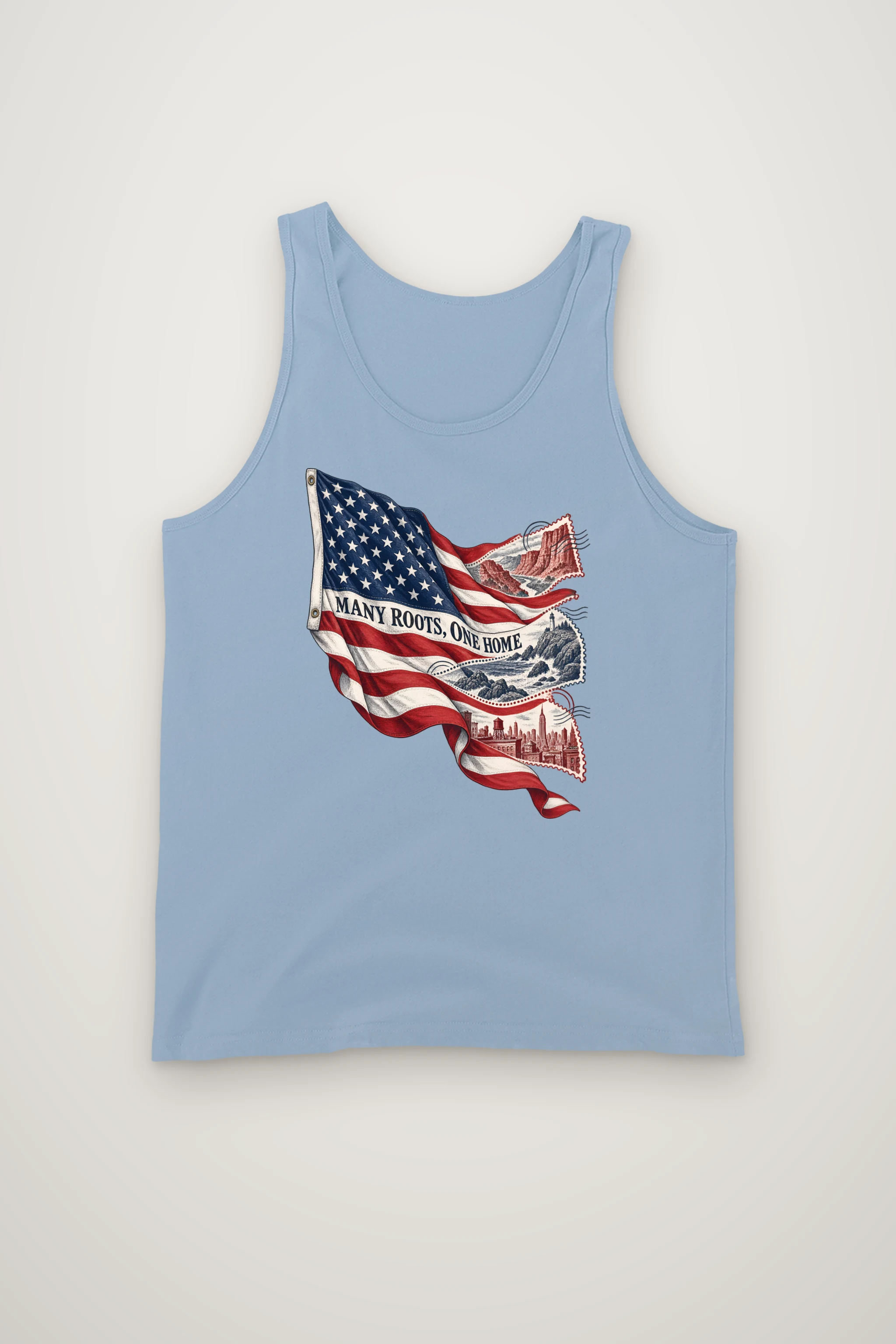 "Many Roots, One Home" Unisex Jersey Tank