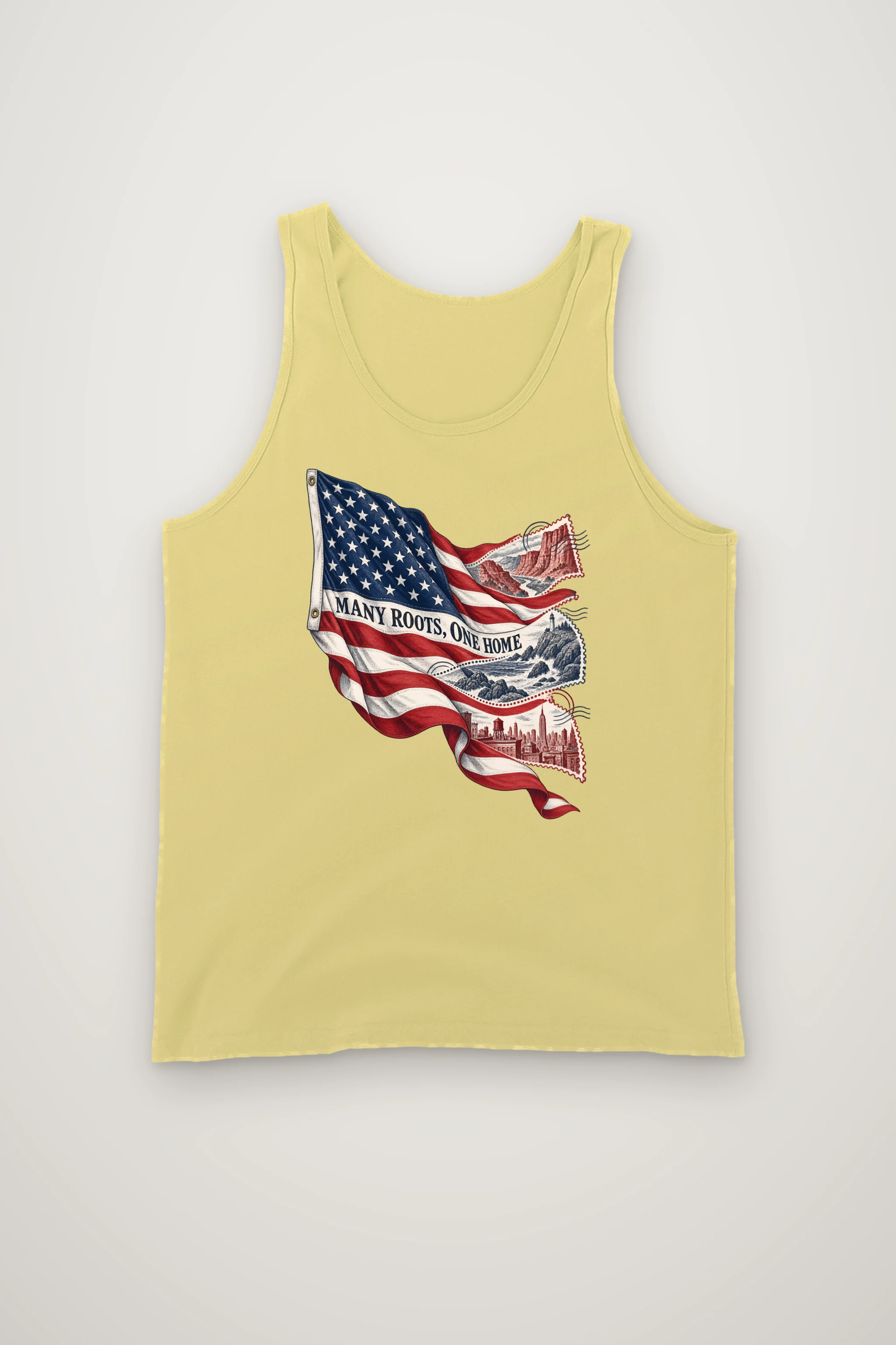 "Many Roots, One Home" Unisex Jersey Tank
