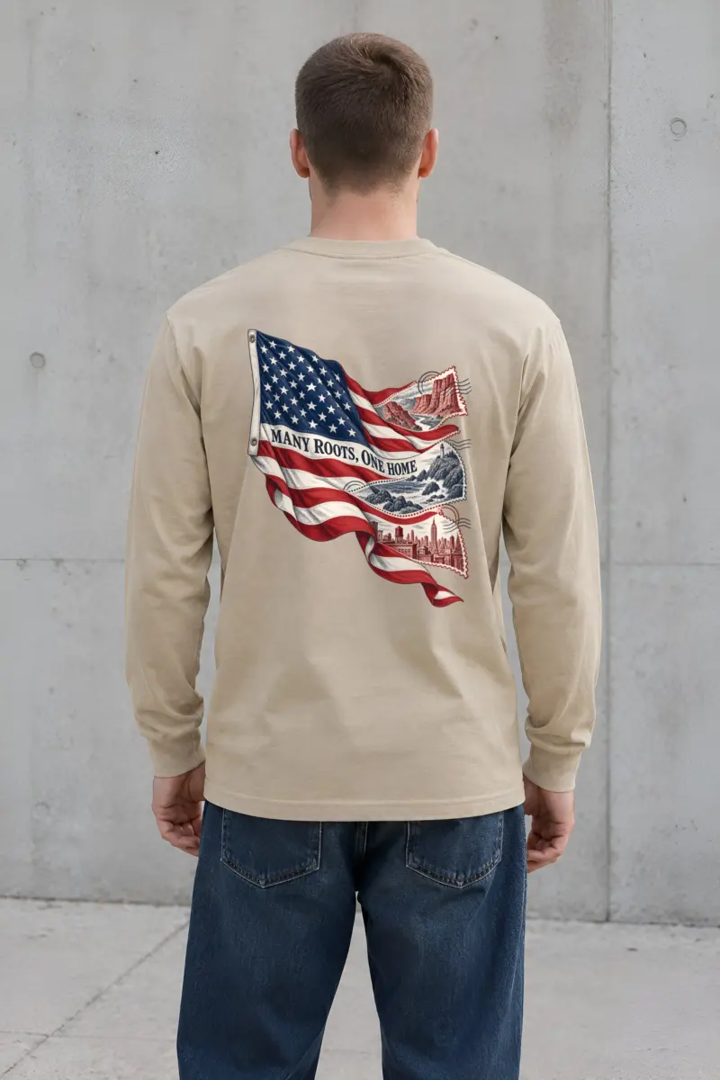 "Many Roots, One Home" Unisex Longsleeve T-shirt