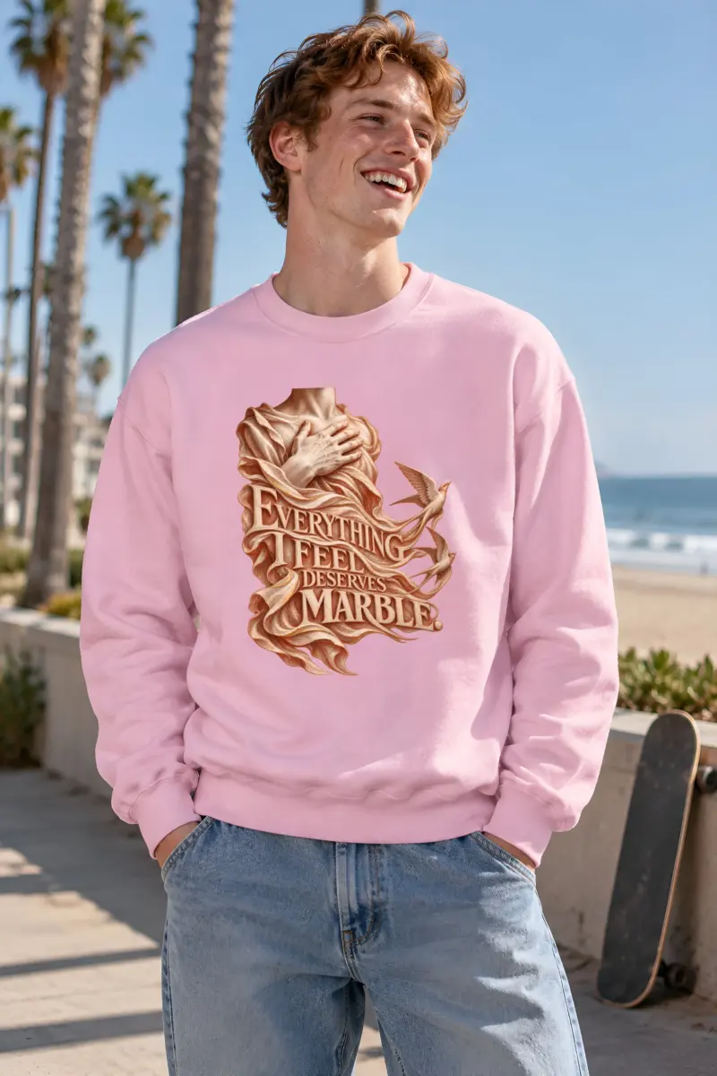 “Marble Torso” Unisex Crewneck Sweatshirt
