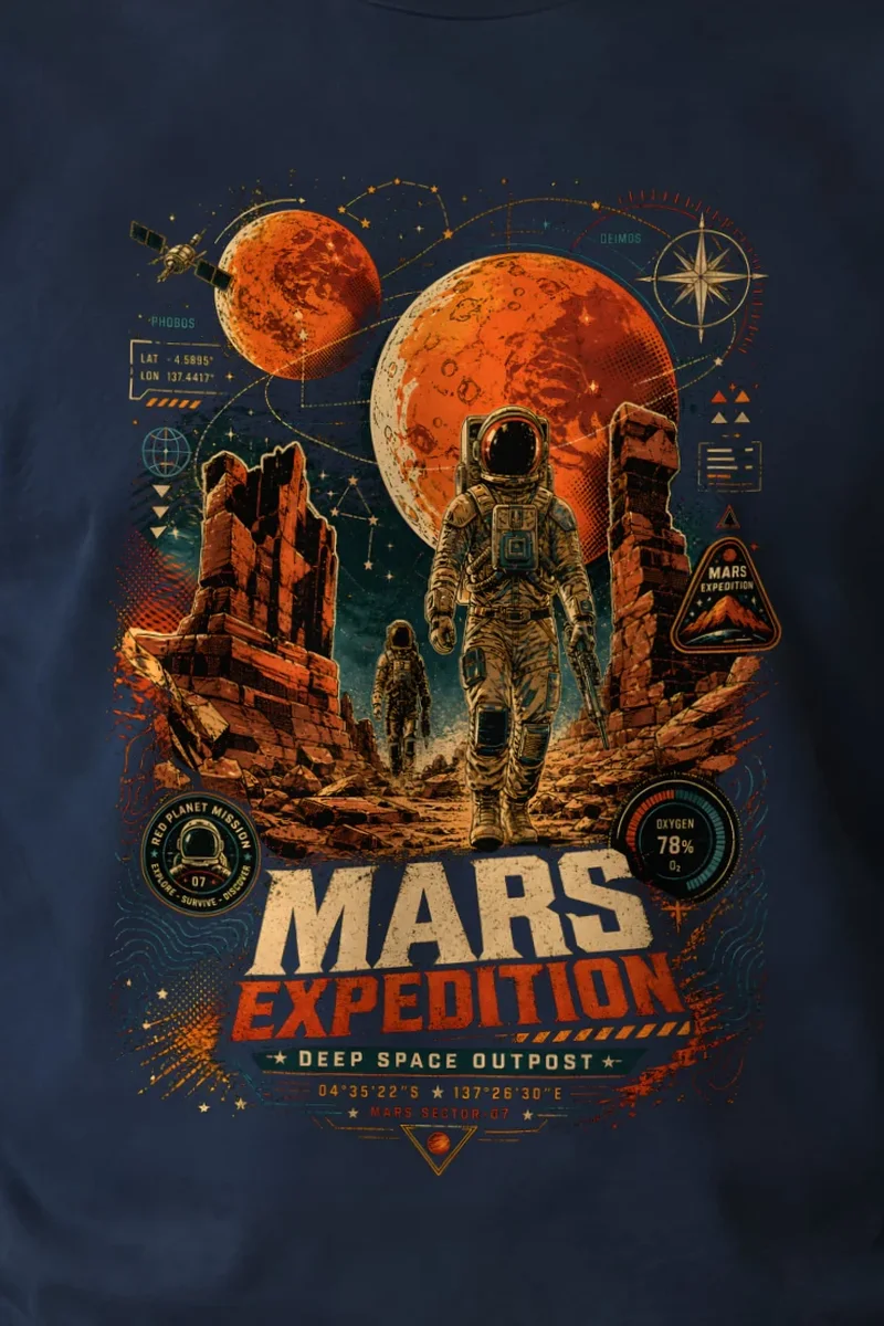 "Mars Sector 07" Unisex Longsleeve T-shirt