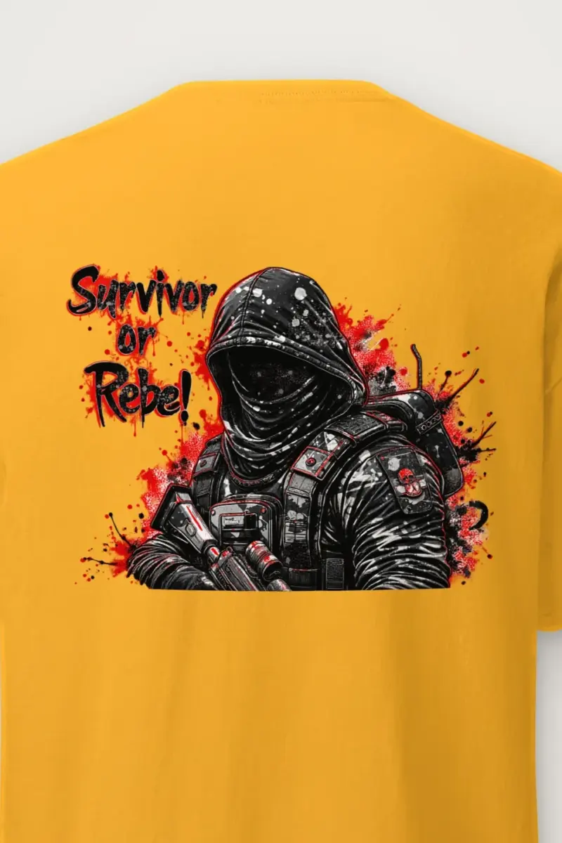 "Masked Tactical Survivor" Heavyweight Unisex Crewneck T-shirt