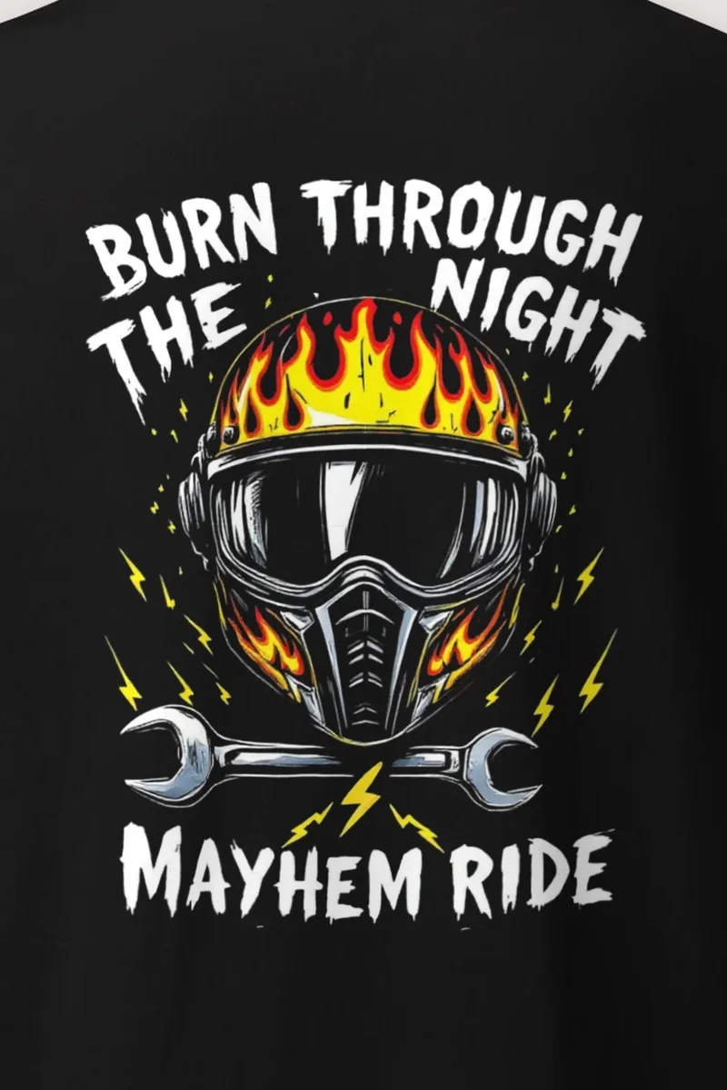 "Mayhem Ride" Heavyweight Unisex Crewneck T-shirt