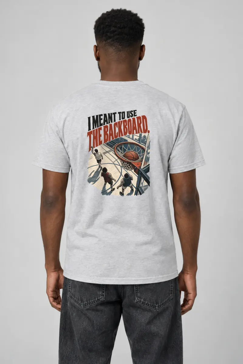 "Meant to Use the Backboard" Heavyweight Unisex Crewneck T-shirt