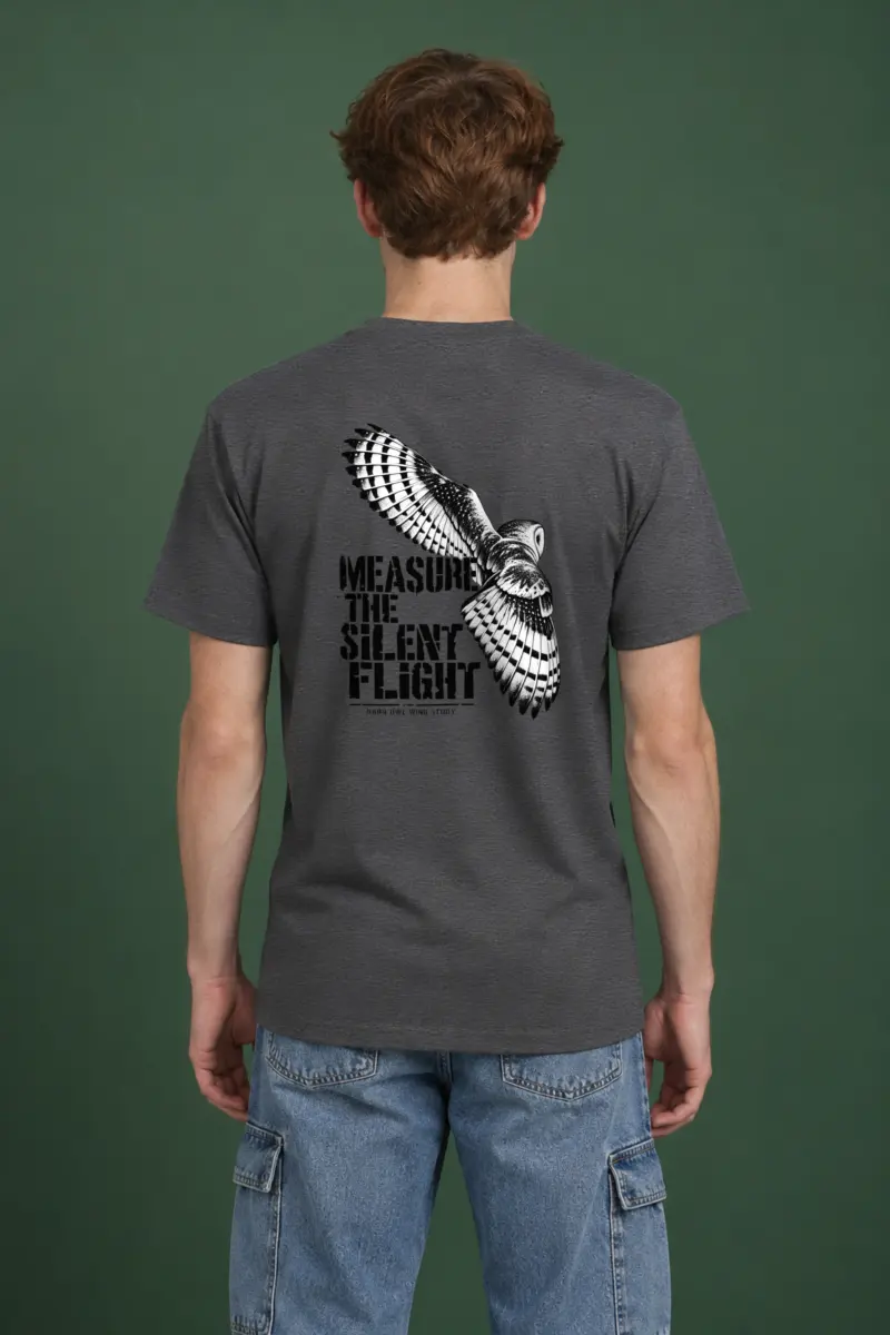 "Measure the Silent Flight" Heavyweight Unisex Crewneck T-shirt