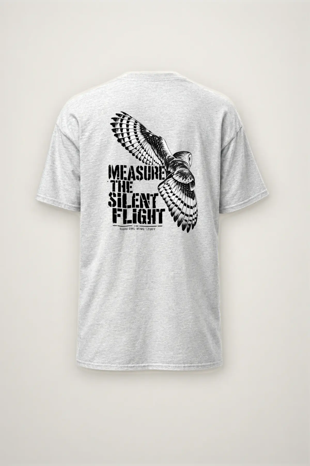 "Measure the Silent Flight" Heavyweight Unisex Crewneck T-shirt