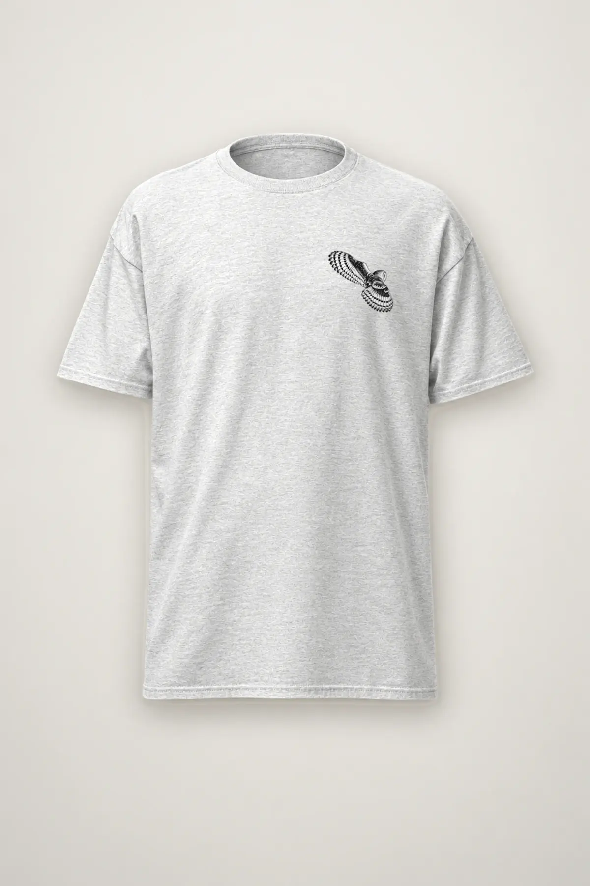 "Measure the Silent Flight" Heavyweight Unisex Crewneck T-shirt