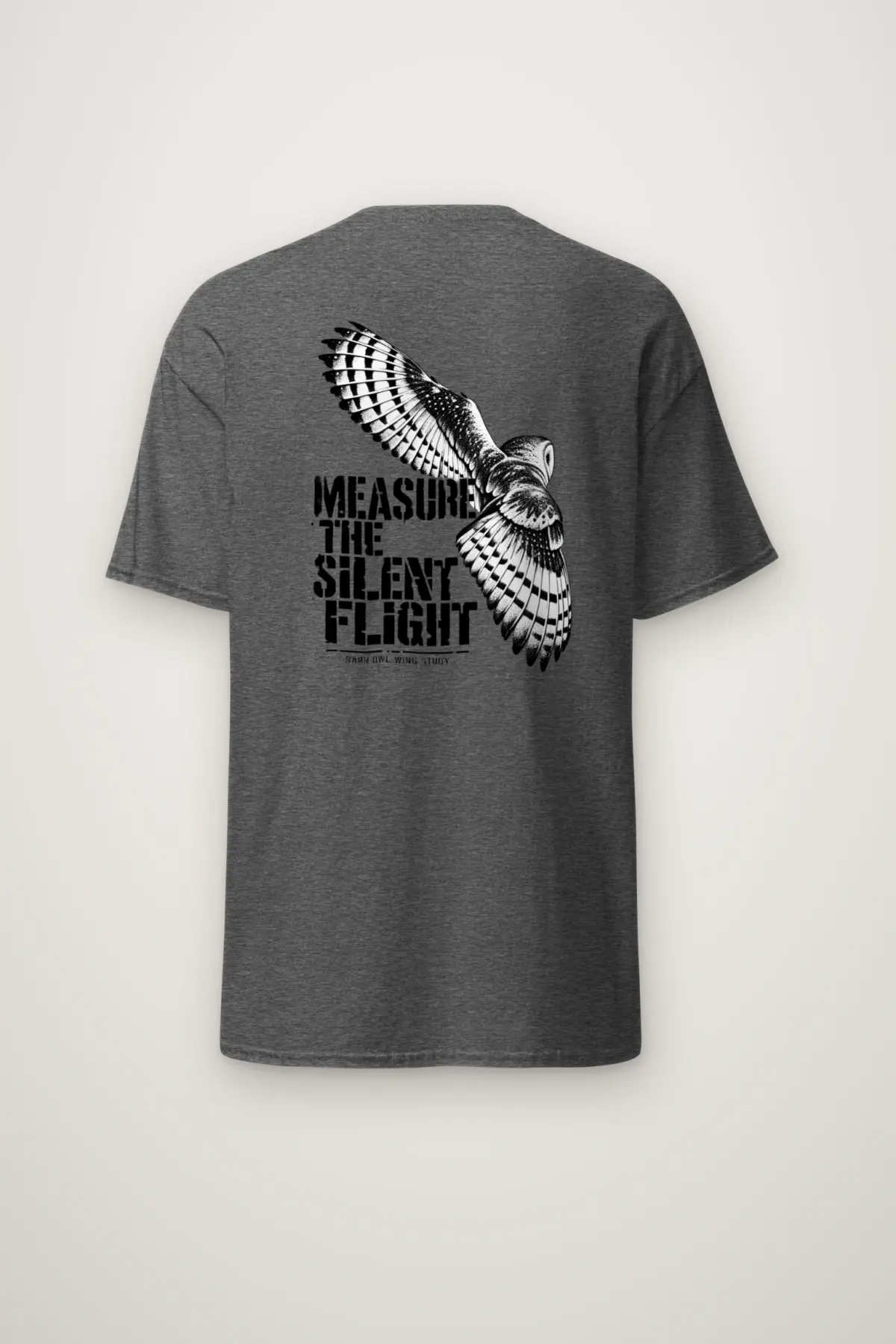 "Measure the Silent Flight" Heavyweight Unisex Crewneck T-shirt