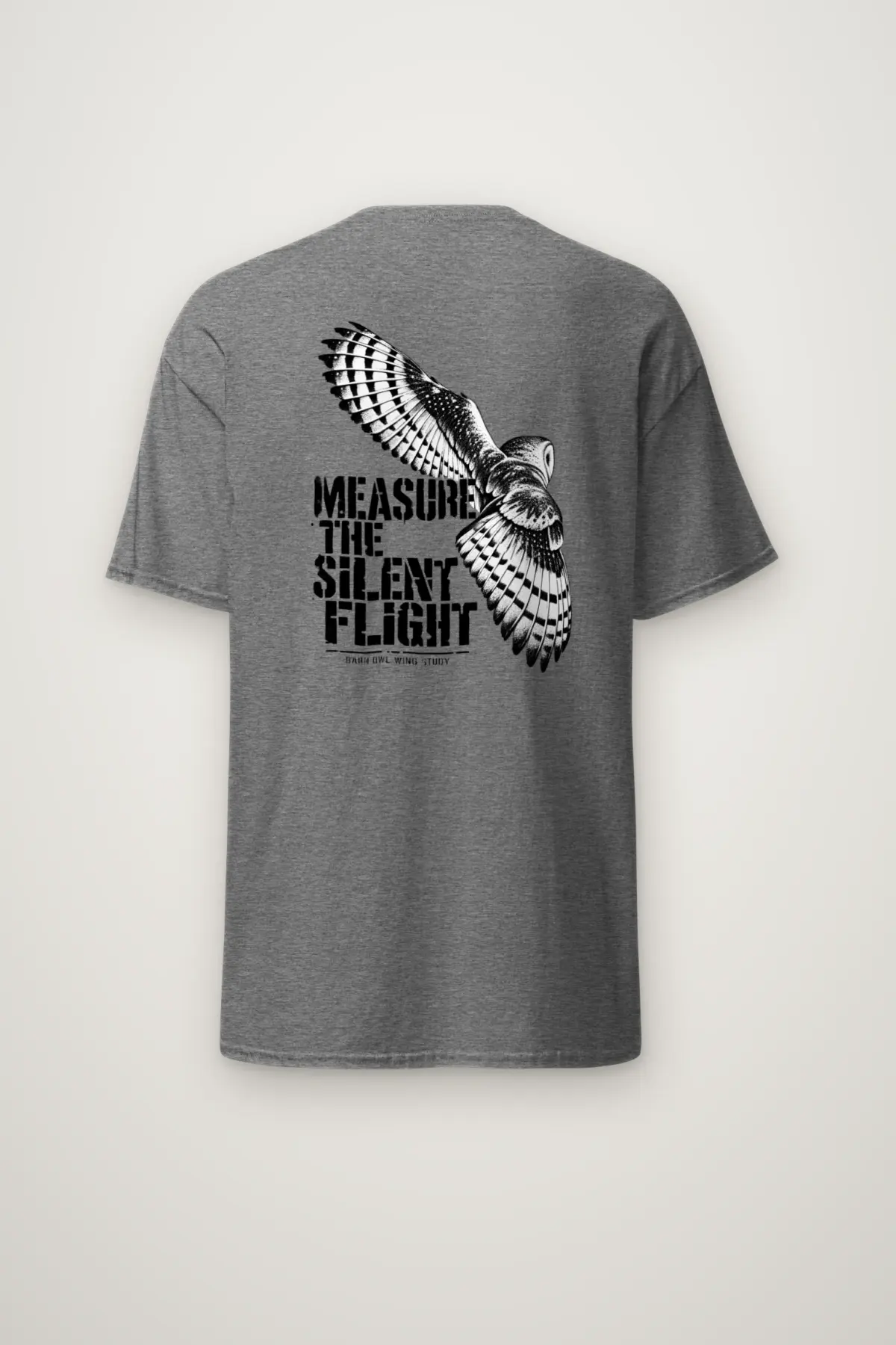 "Measure the Silent Flight" Heavyweight Unisex Crewneck T-shirt