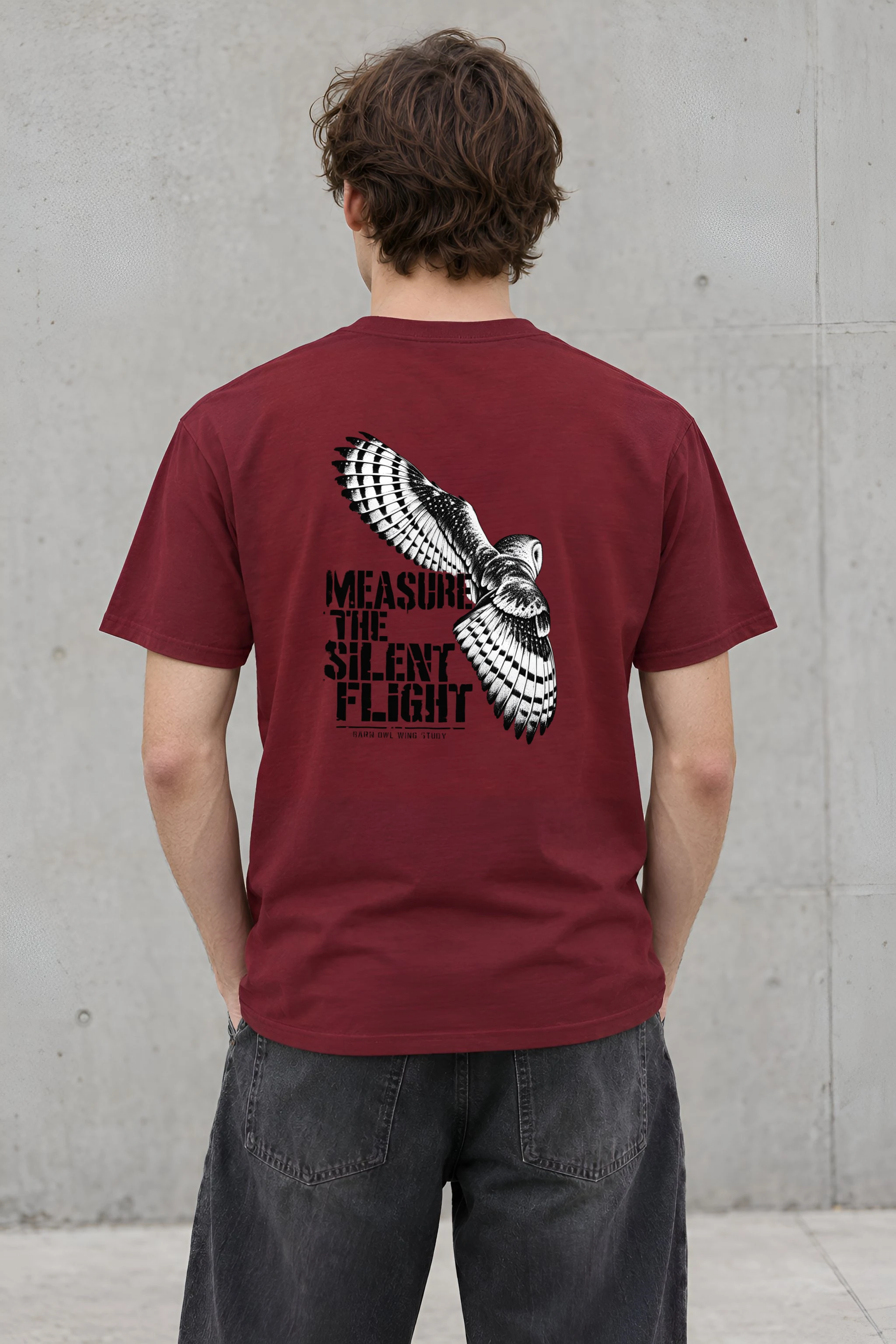 "Measure the Silent Flight" Heavyweight Unisex Crewneck T-shirt